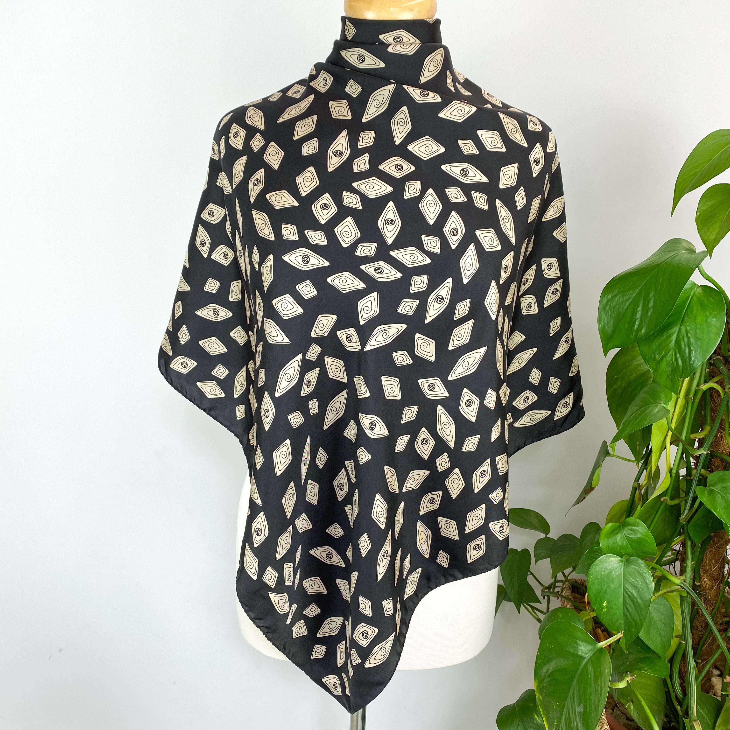 Cornelia James Abstract Silk Scarf