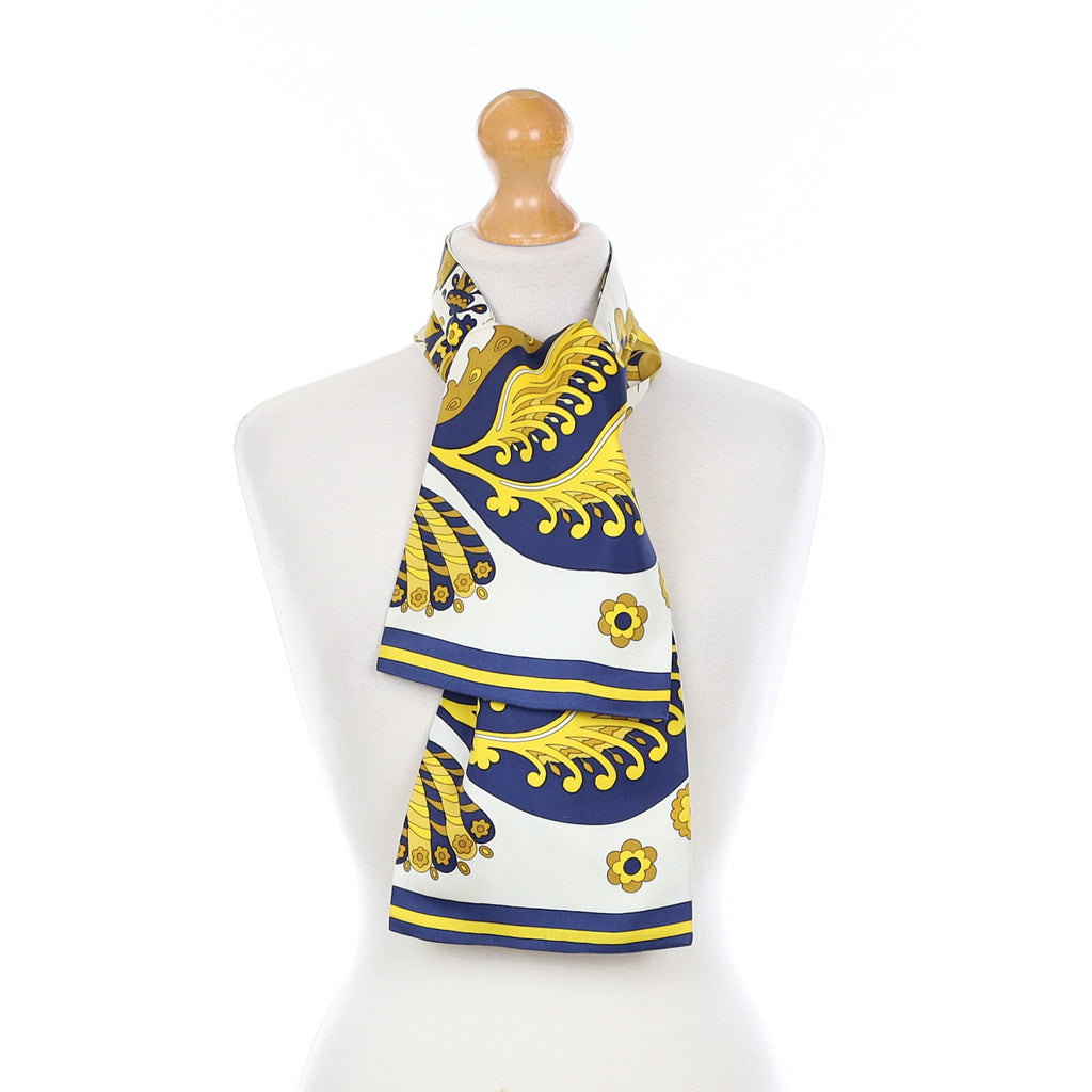 Hermès Skyros Ascot Silk Scarf