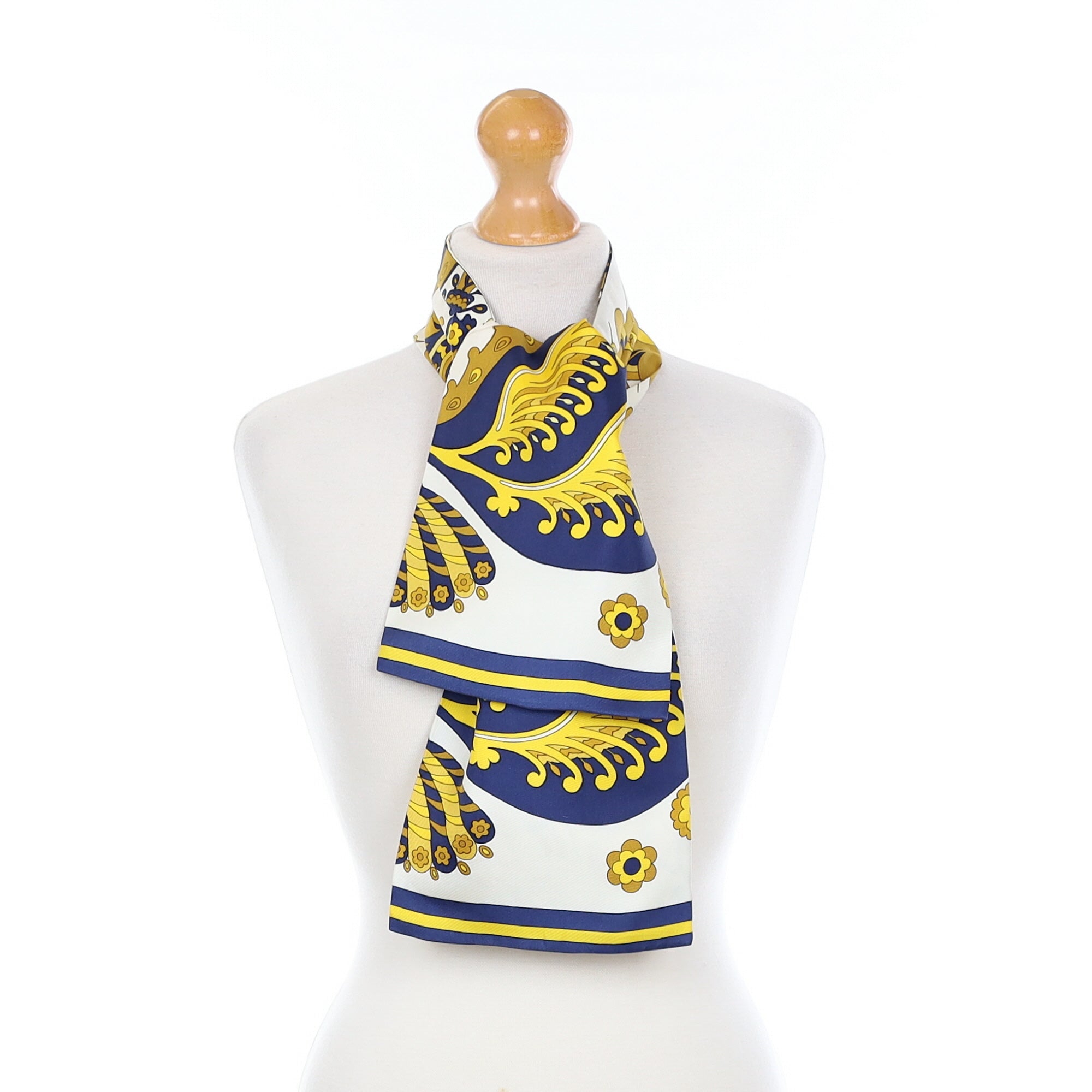 Hermès Skyros Ascot Silk Scarf