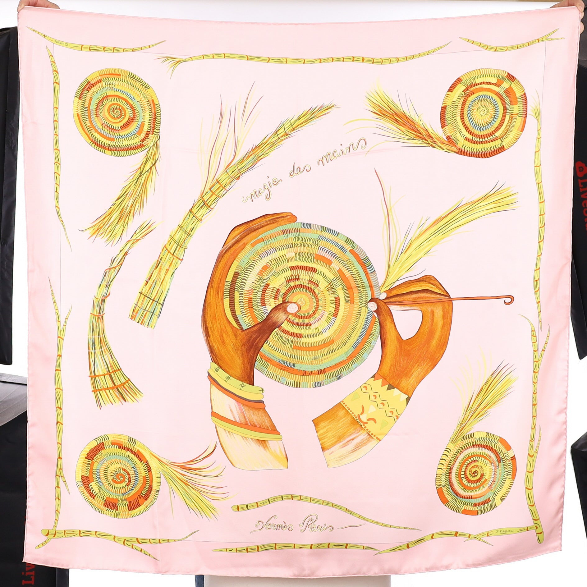 Boxed Hermès Magie des Mains Silk Scarf