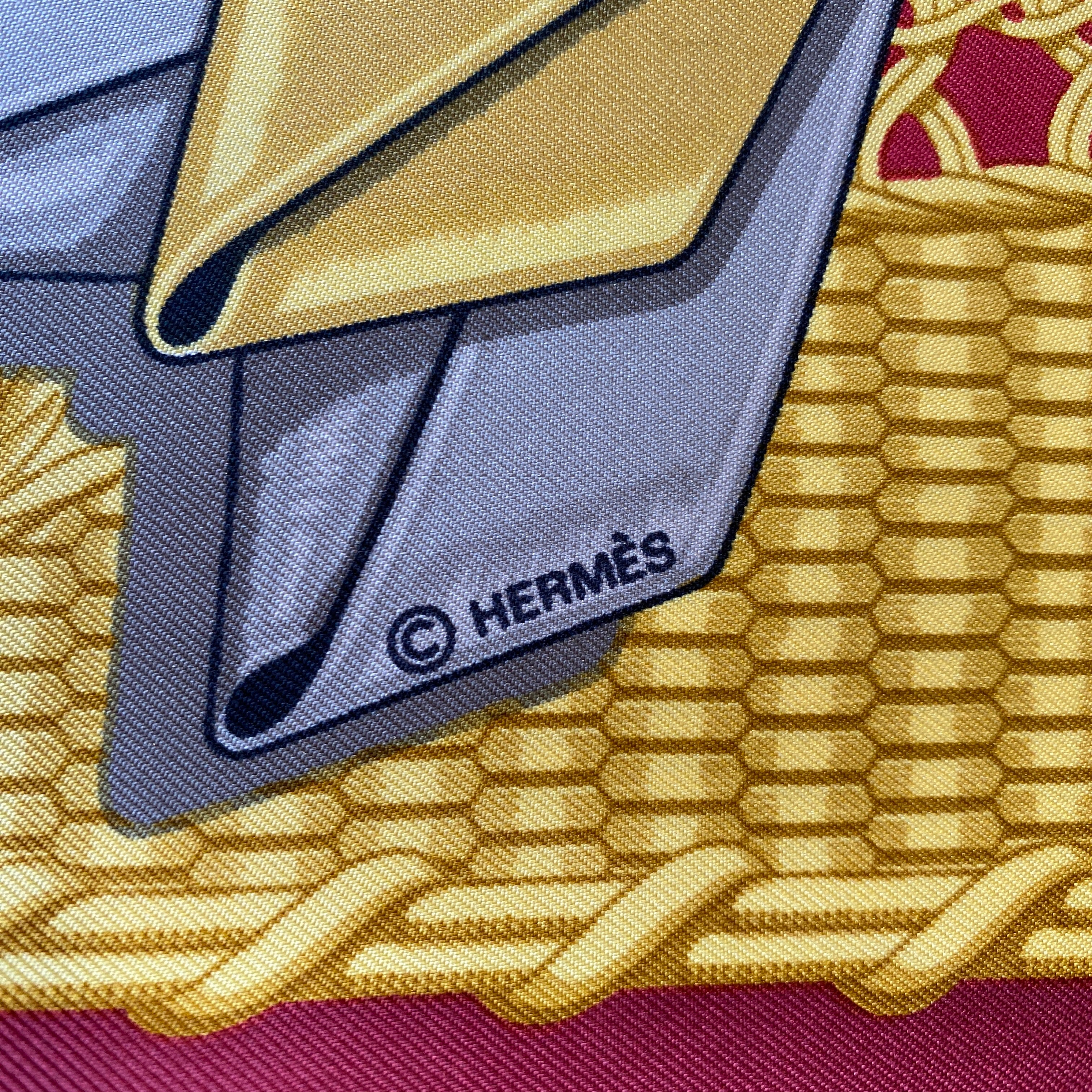Hermès Voitures Paniers Silk Scarf