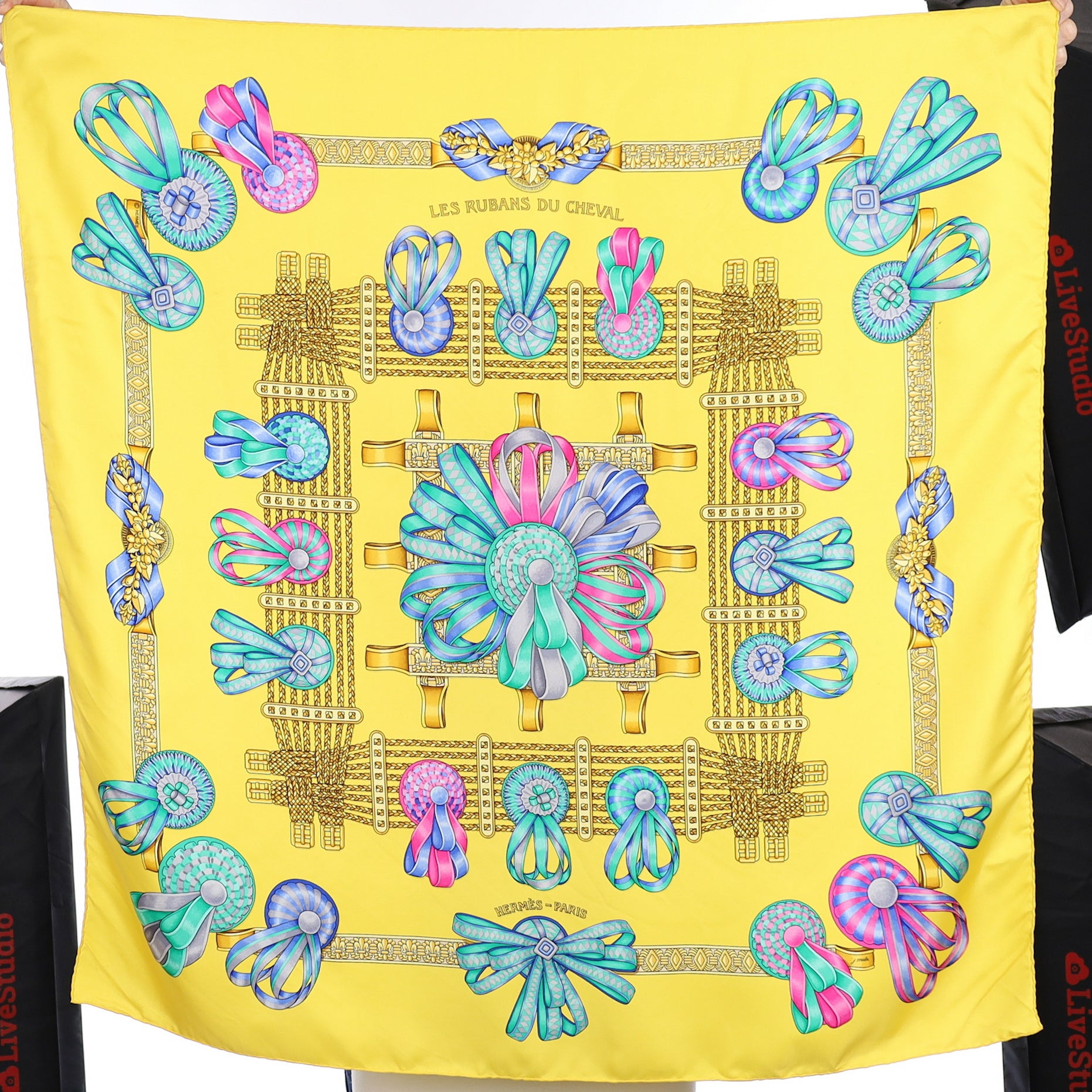Hermès Les Rubans du Cheval Silk Scarf