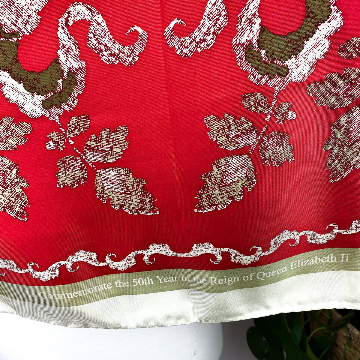 Large Laura Ashley Italian Silk Scarf