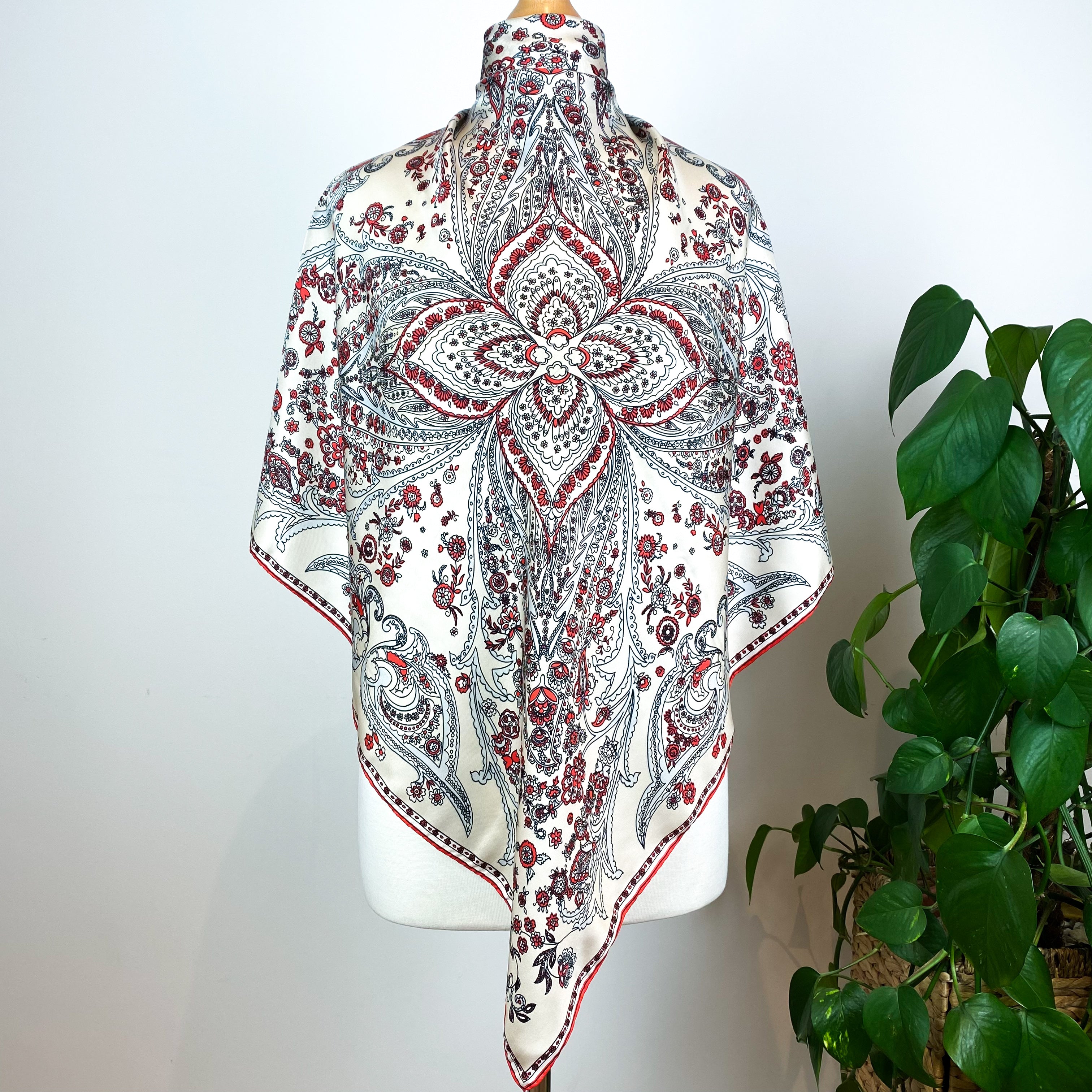 Clifford Bond Paisley Vintage Silk Scarf