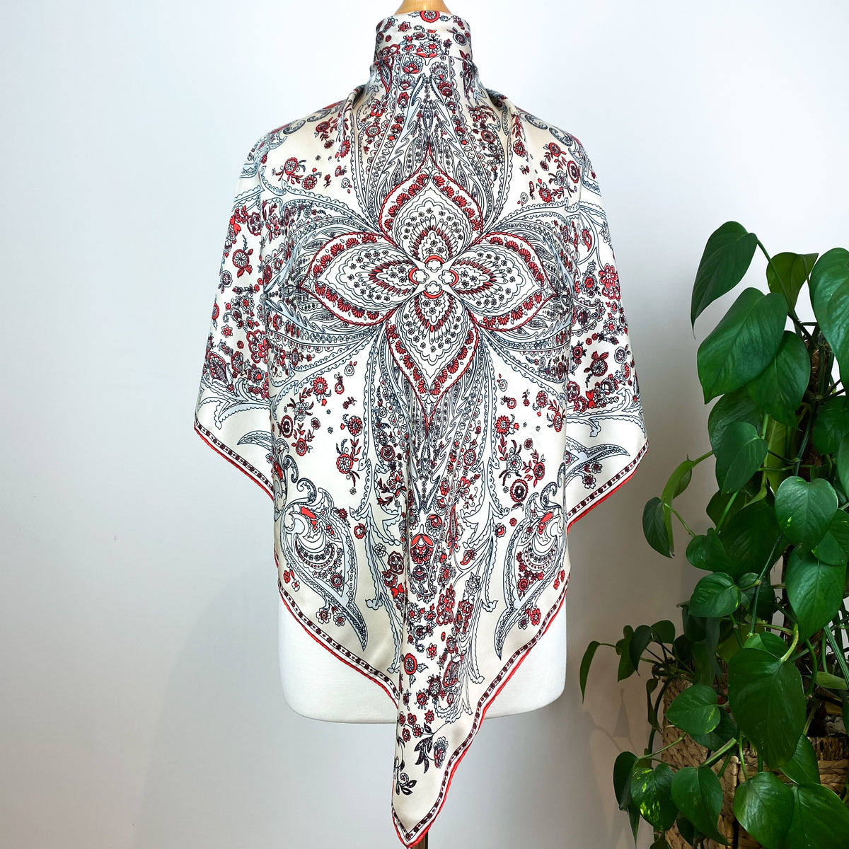 Clifford Bond Paisley Vintage Silk Scarf
