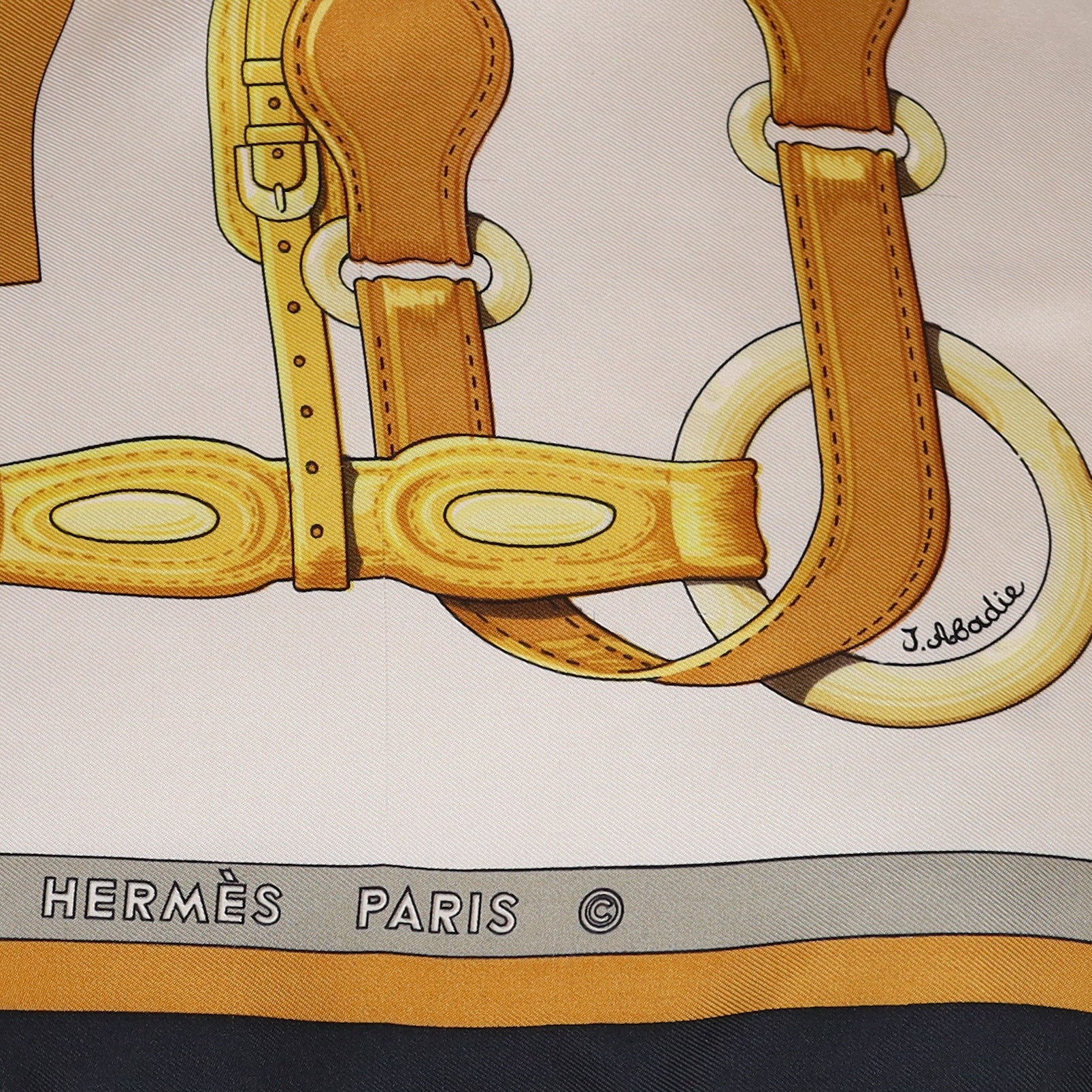 Hermès Coaching Silk Scarf