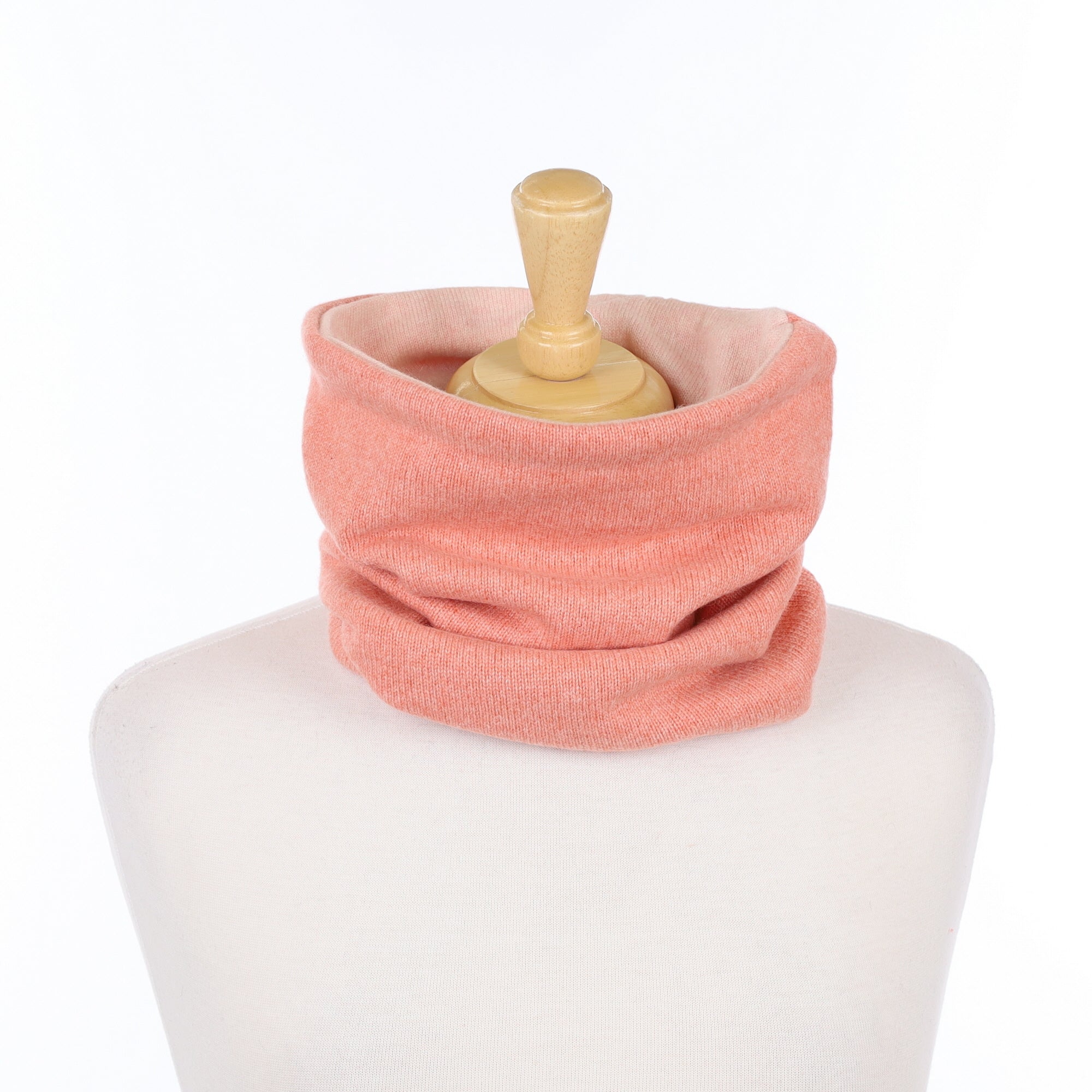 Orange Soda and Shell Pink Luxury Double Layered Snood
