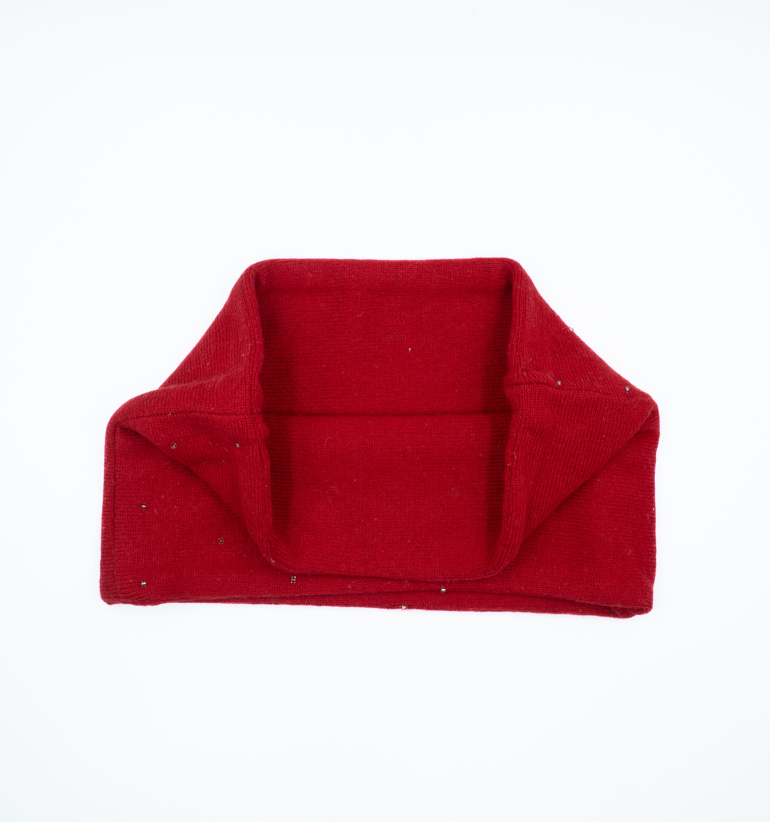 Postbox Red Beaded Neck Warmer