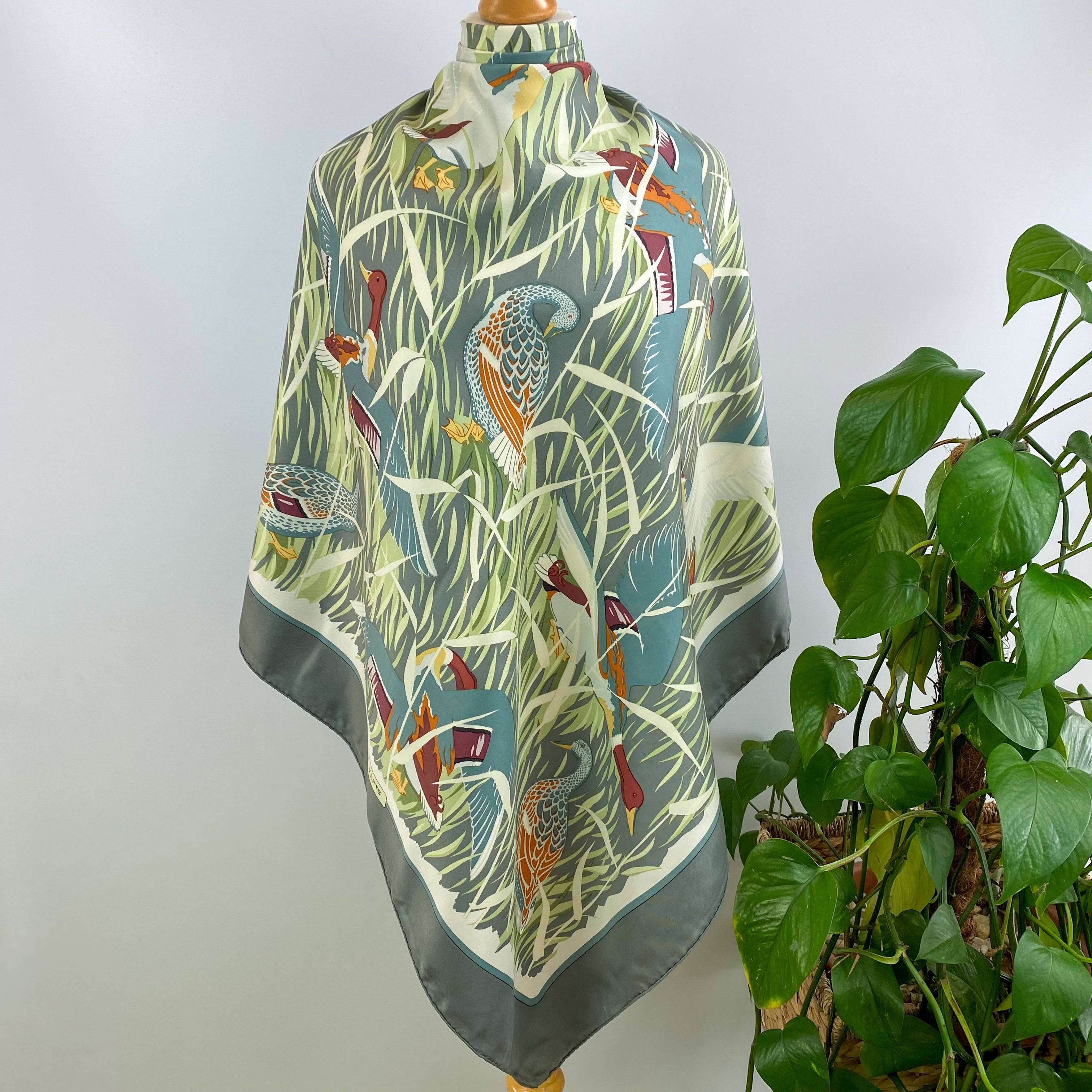 Hermès Cols Verts Silk Scarf
