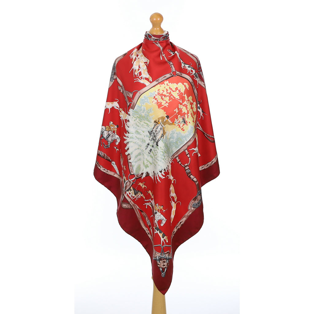 Hermès Le Bien Aller Vintage Silk Scarf