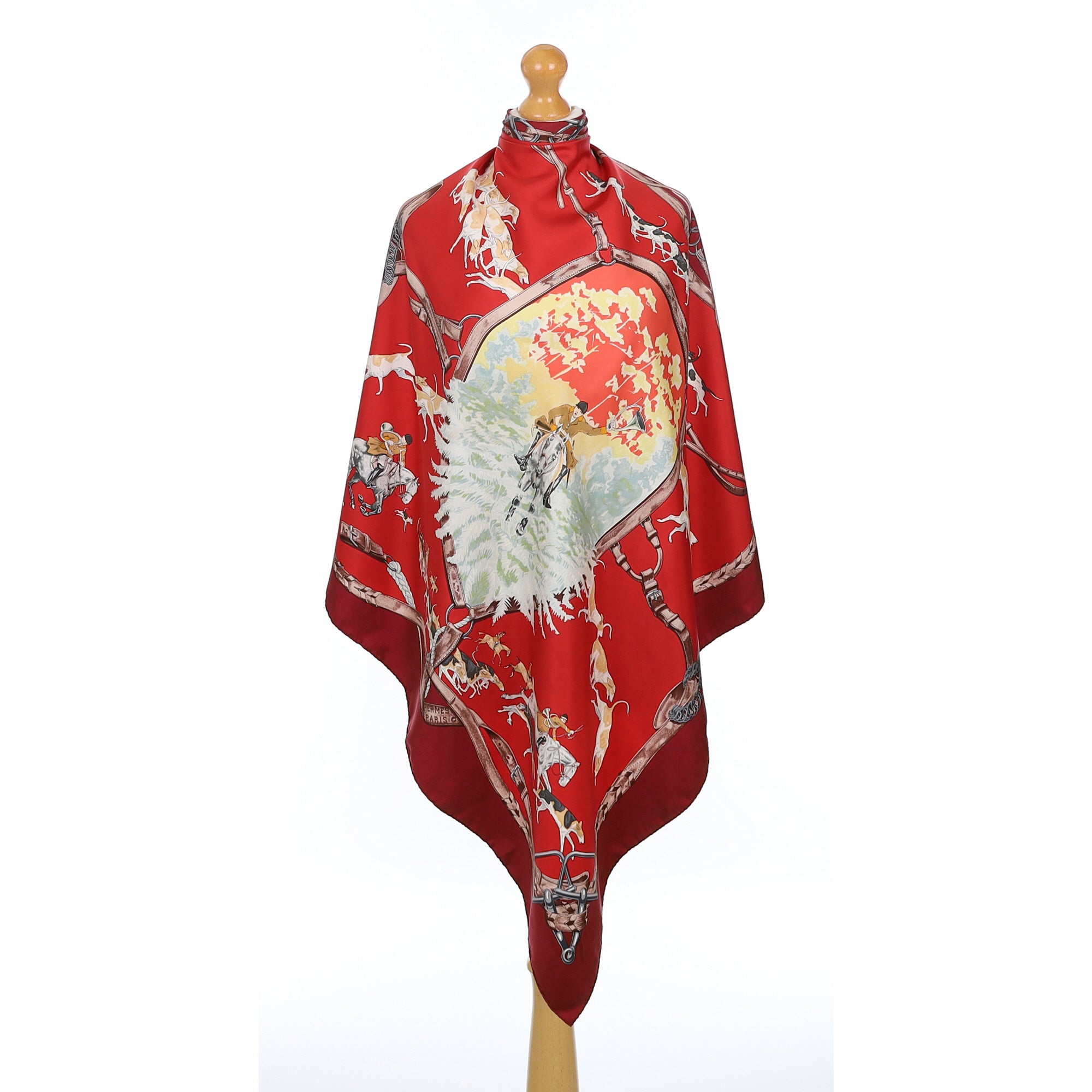 Hermès Le Bien Aller Vintage Silk Scarf