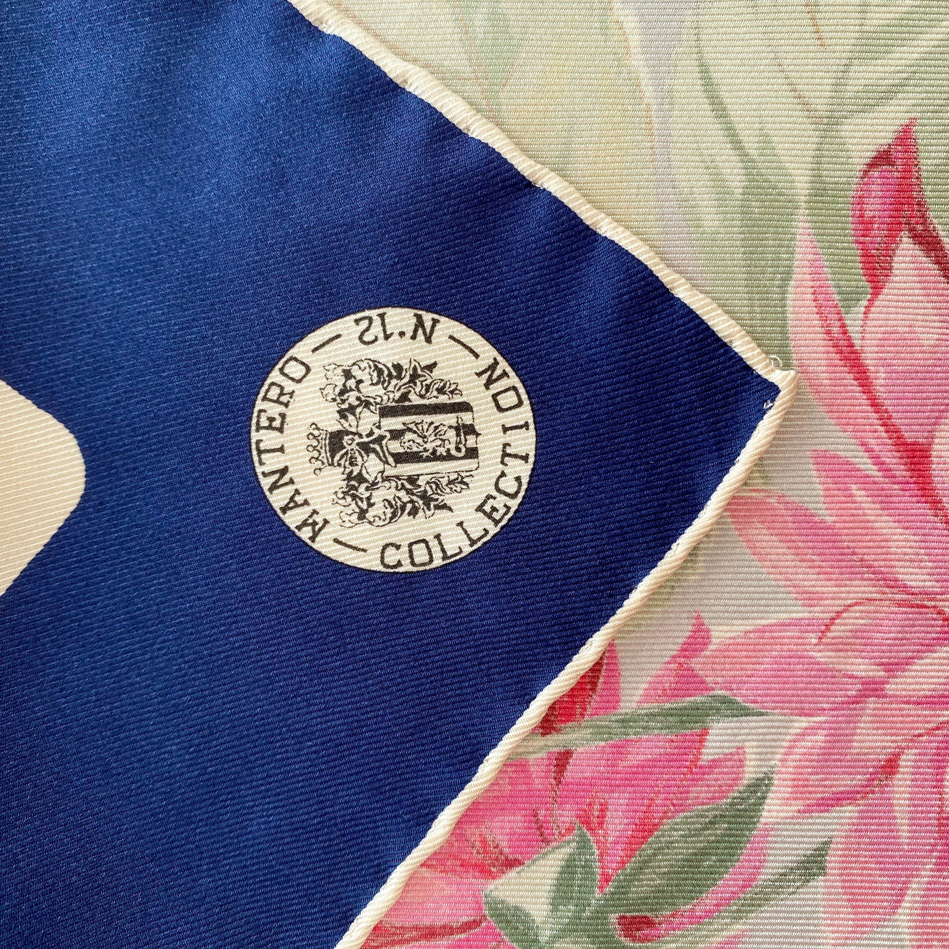 Immaculate Mantero Floral Silk Scarf