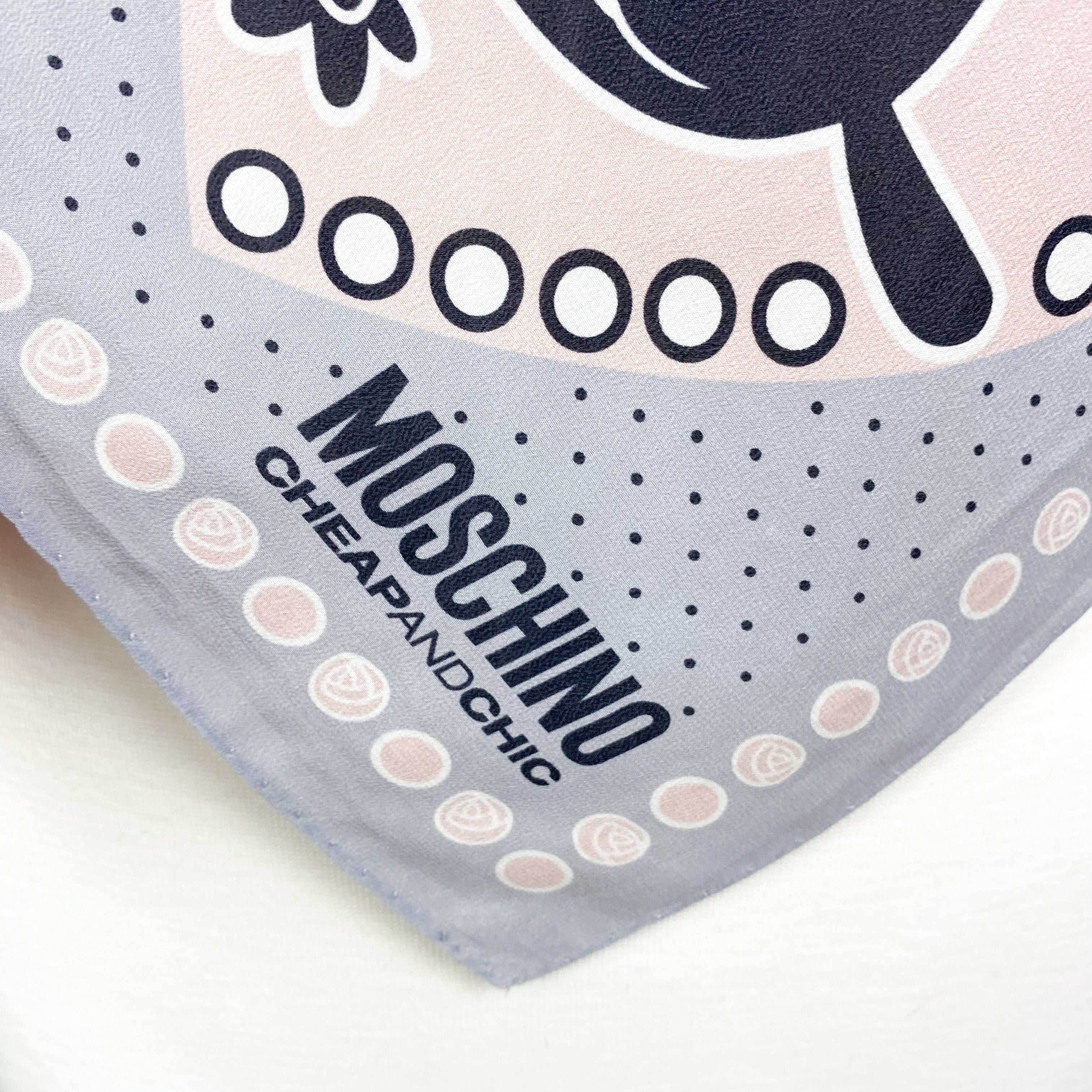 Moschino Designer Crêpe Silk Scarf