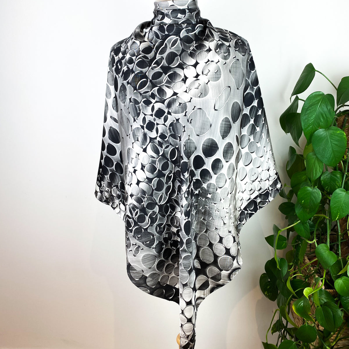 Monochrome Italian Silk Scarf