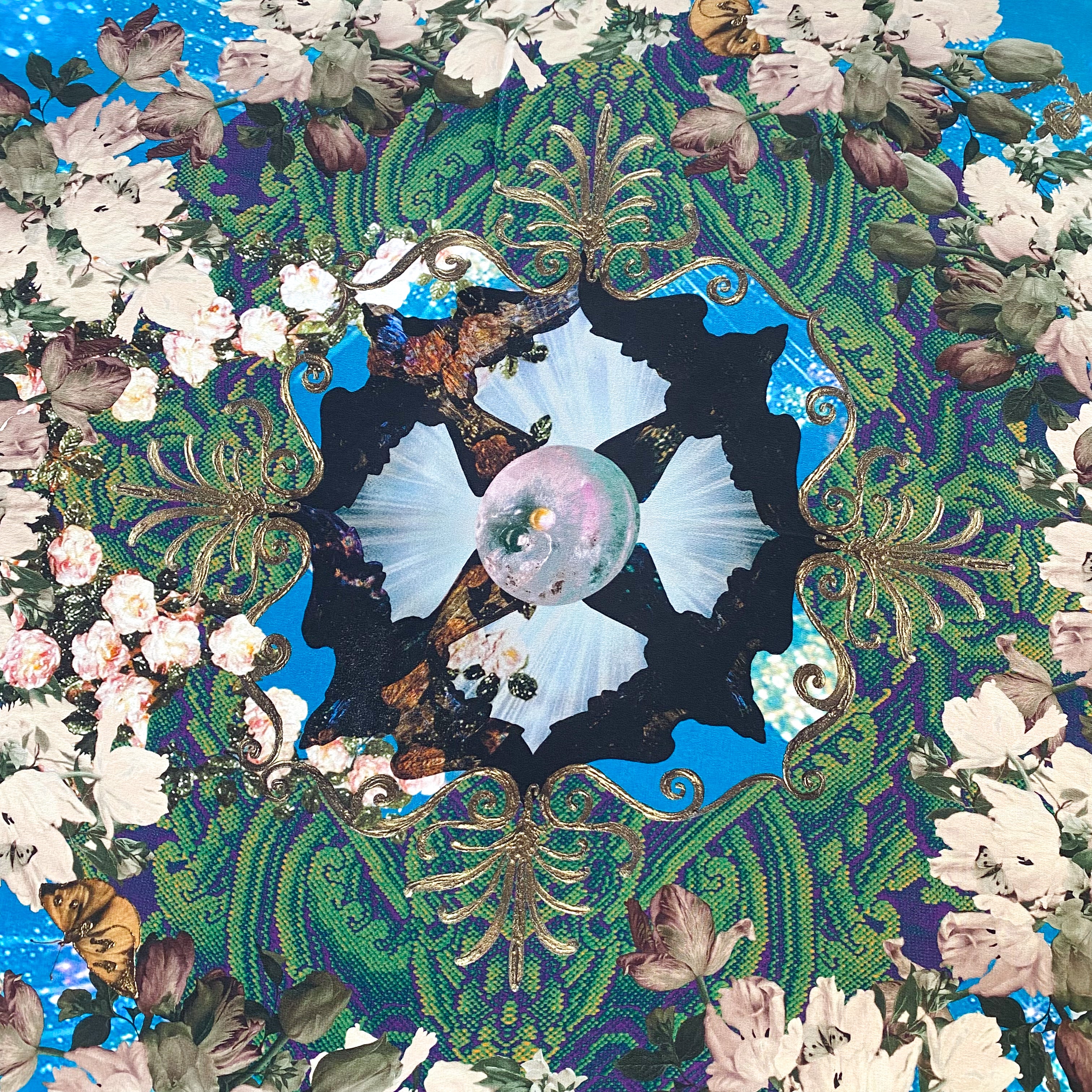 Extra Large English Silk Scarf