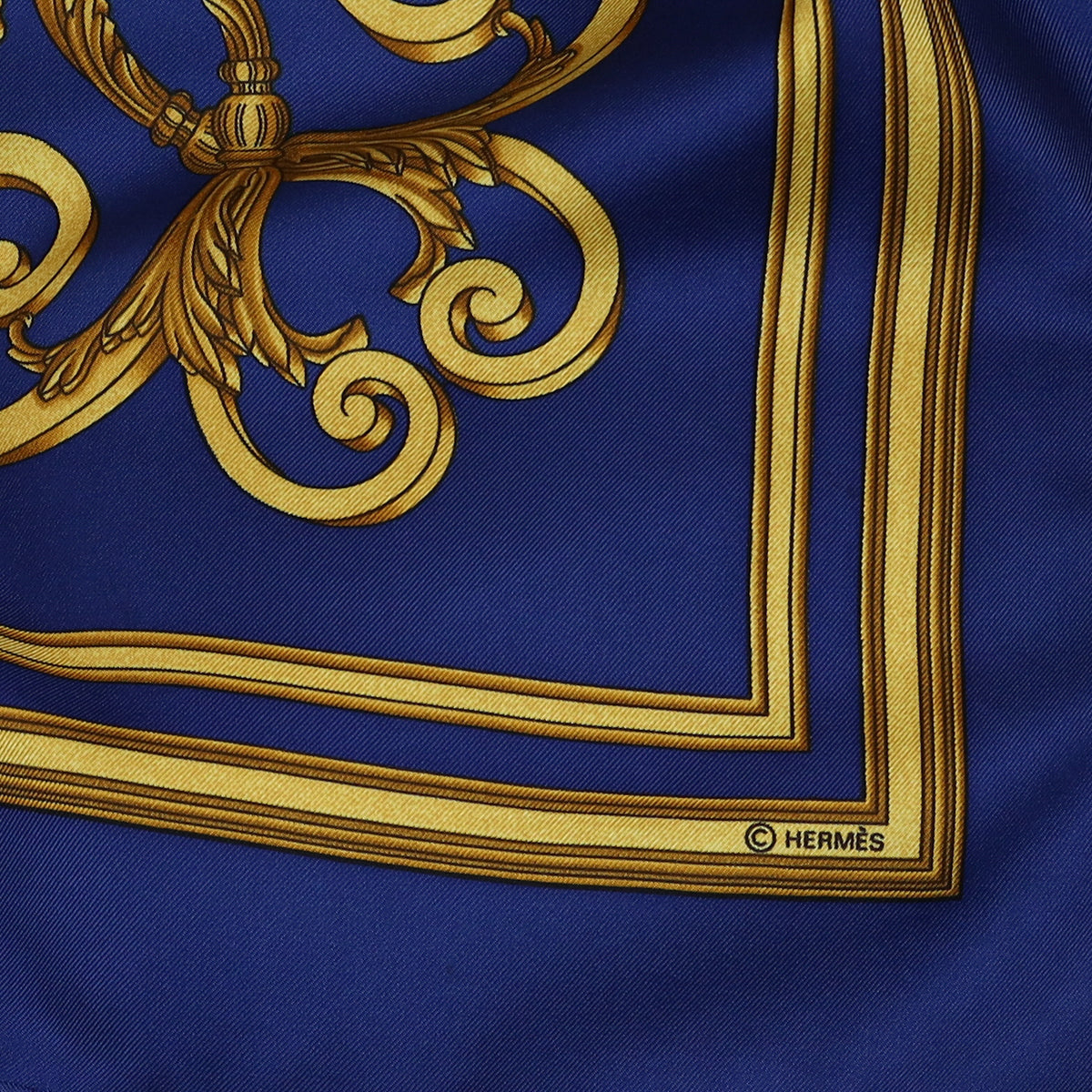 Hermès Les Tuileries Vintage Silk Scarf