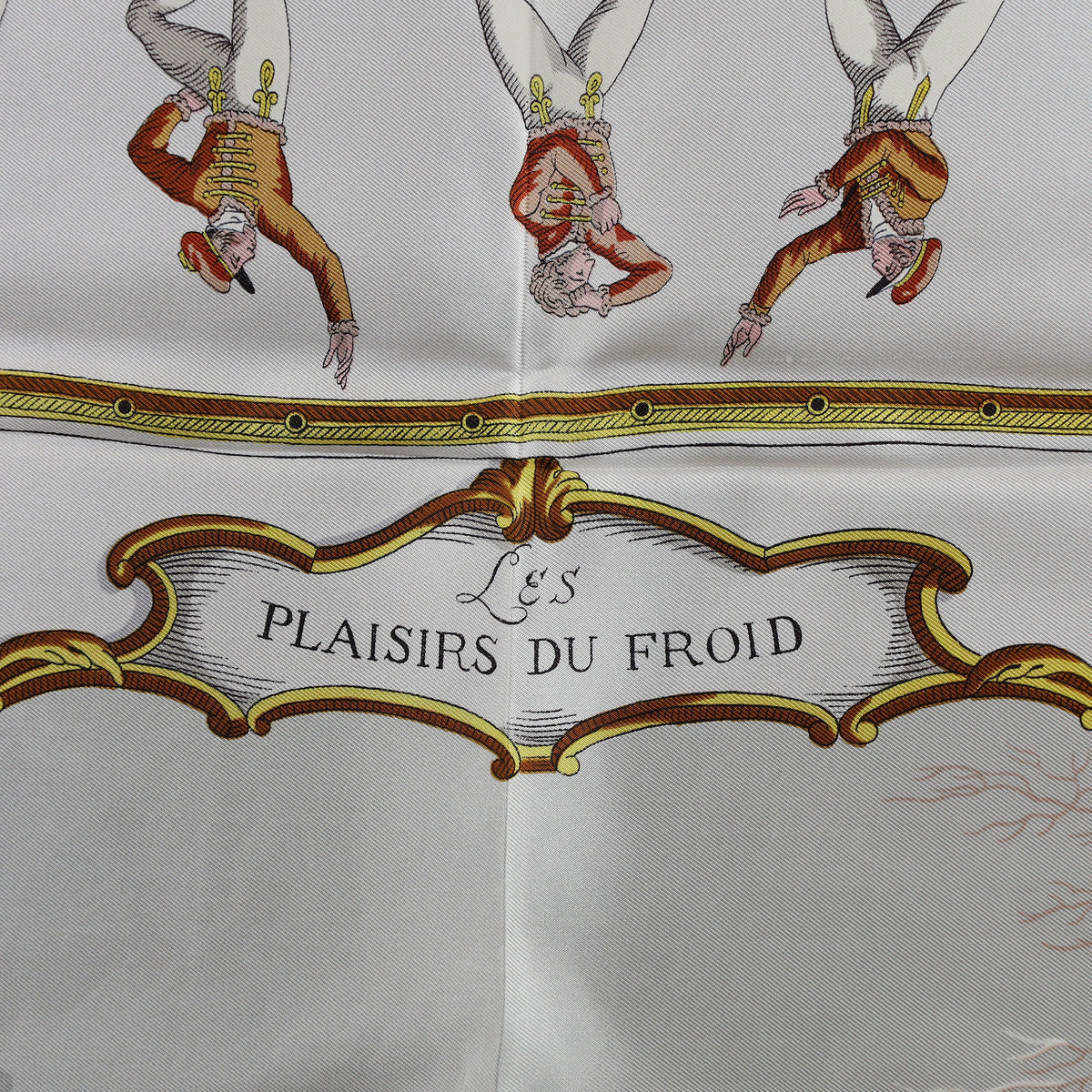 Brand New Boxed Hermès Les Plaisirs Du Froid Silk Scarf