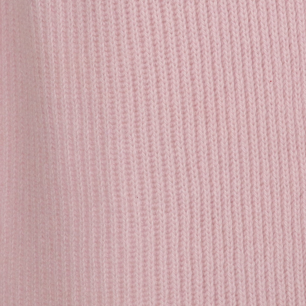 Brand New Scottish Baby Pink Rib Cashmere Scarf