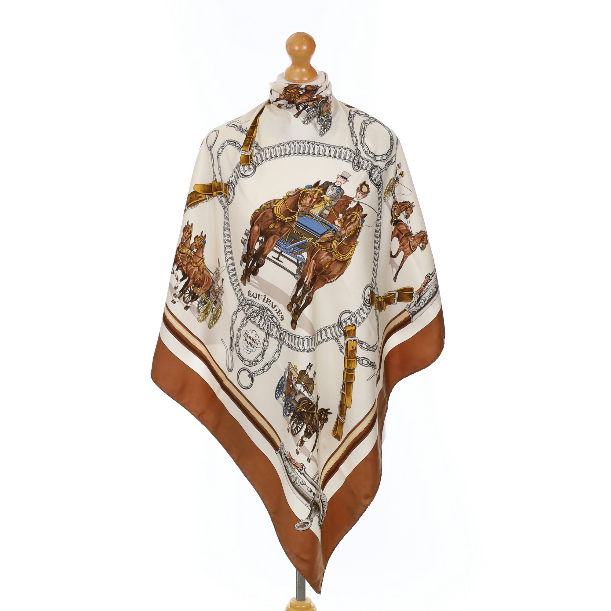Hermès Equipages Silk Scarf
