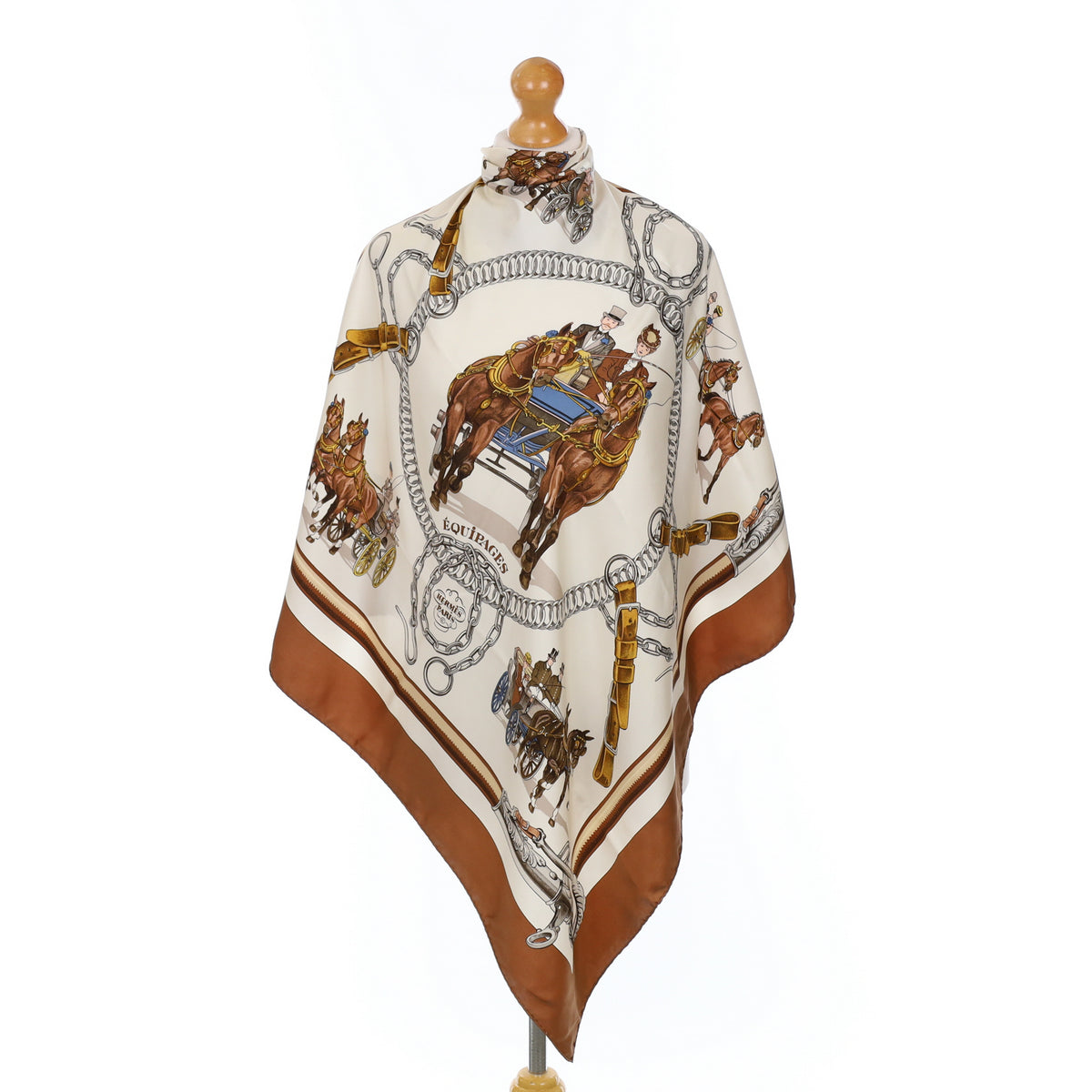 Hermès Equipages Silk Scarf