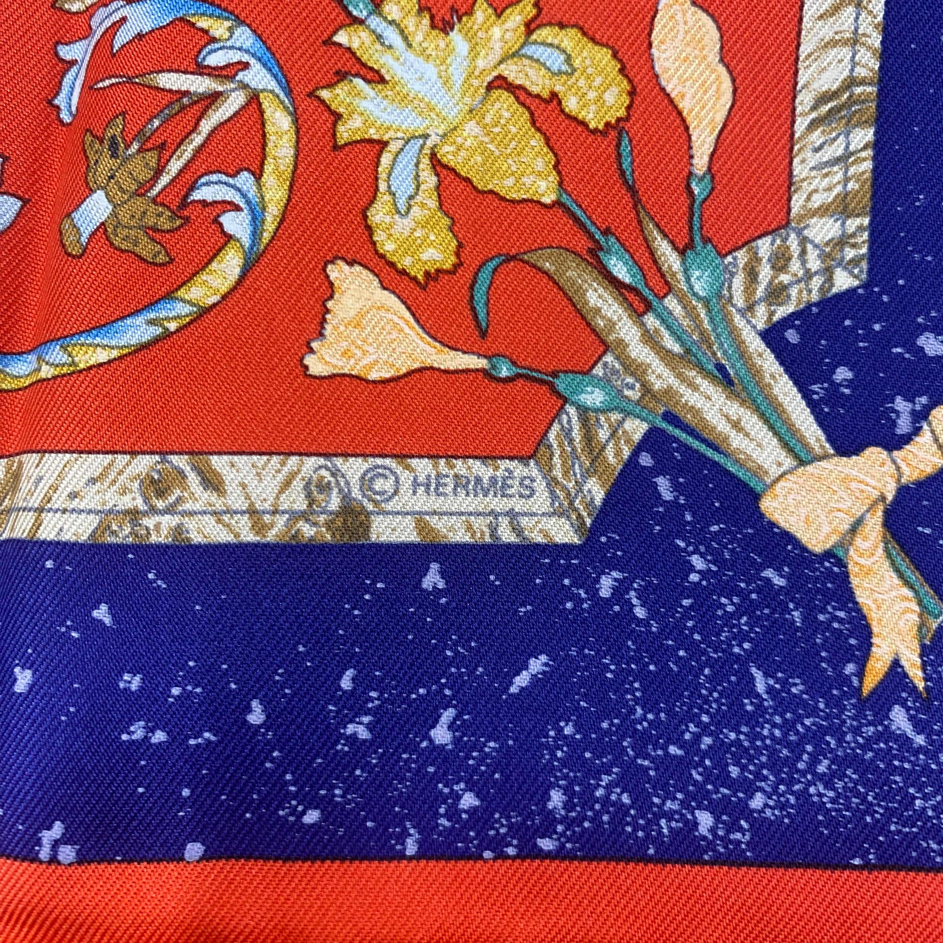 Brand New Boxed Hermès Pierres D’orient et D’Occident Nano Silk Scarf