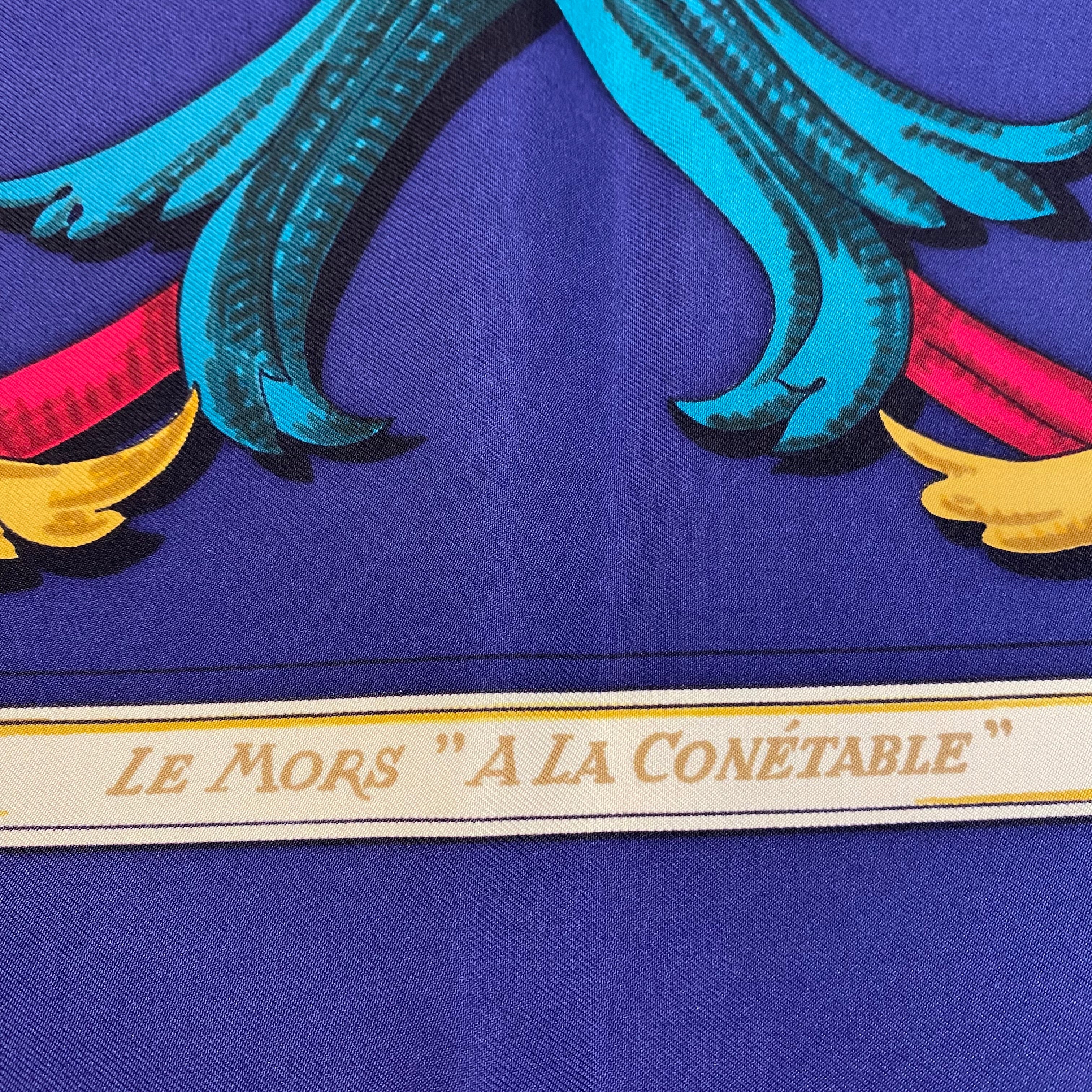 Hermès Le Mors a la Conétable Silk Scarf