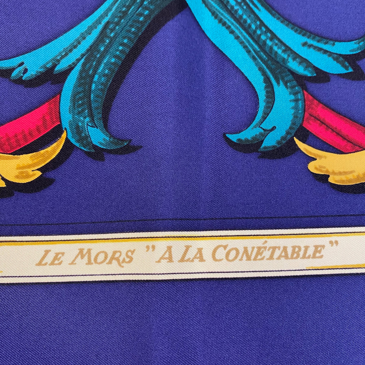 Hermès Le Mors a la Conétable Silk Scarf