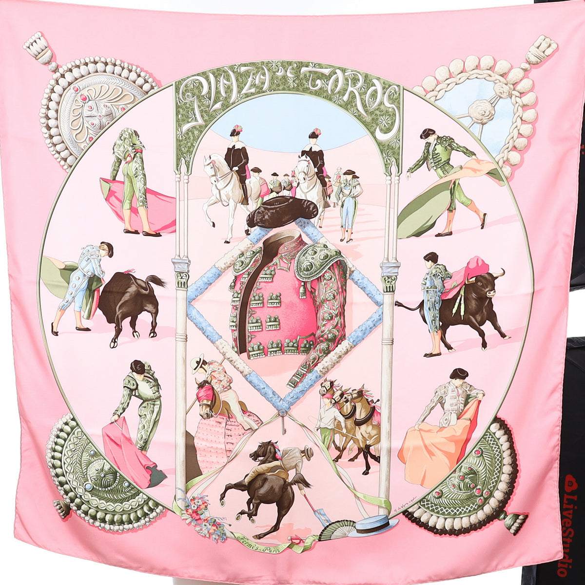 Hermès Plaza de Toros Silk Scarf Rare