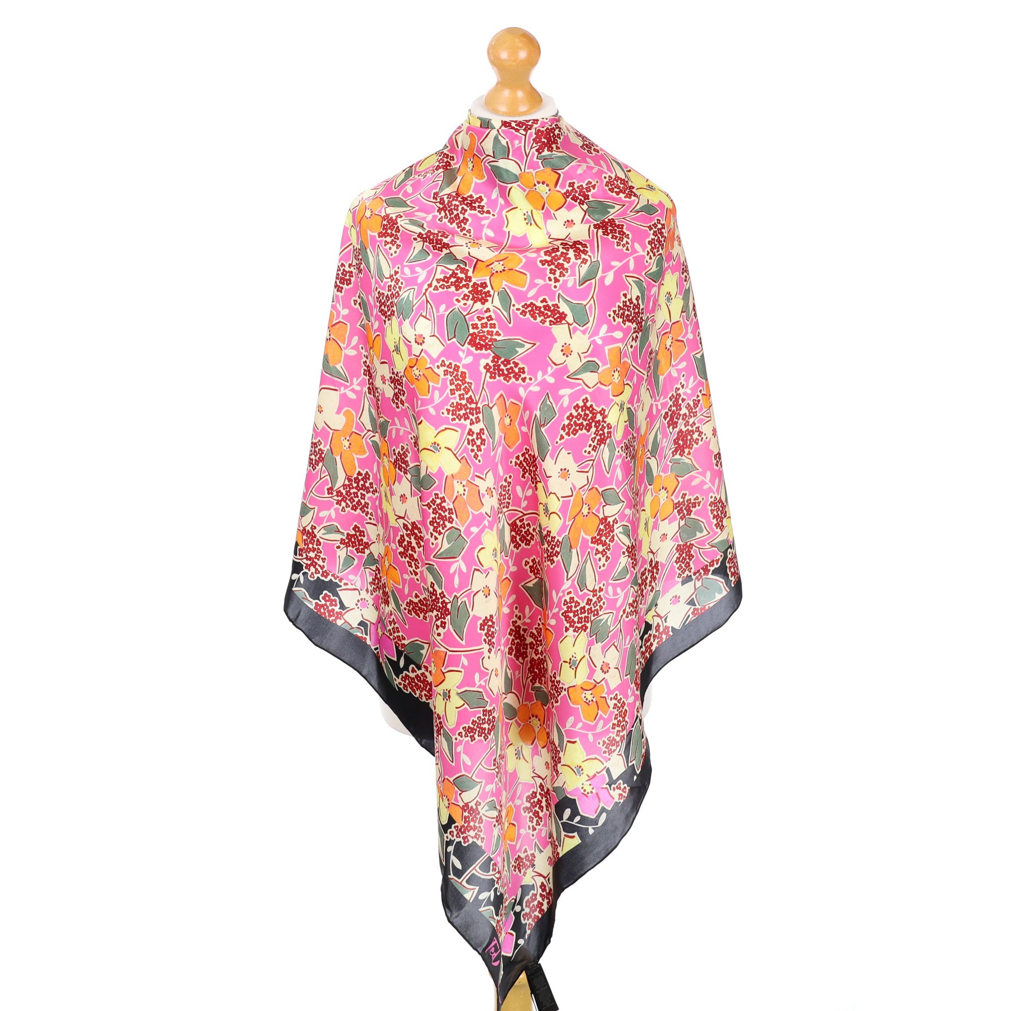 Immaculate Ted Baker Abstract Floral Silk Scarf