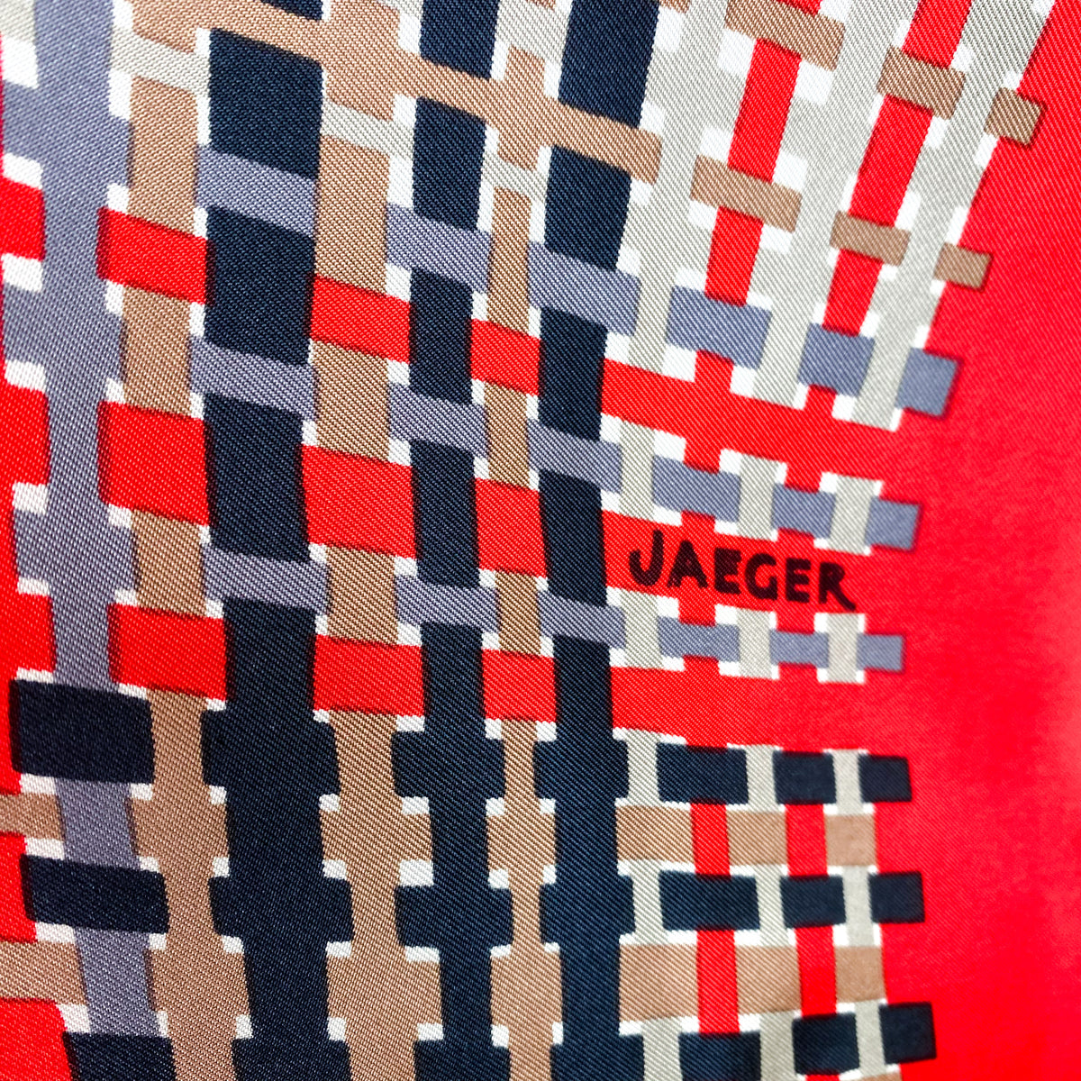 Immaculate Large Jaeger Silk Scarf