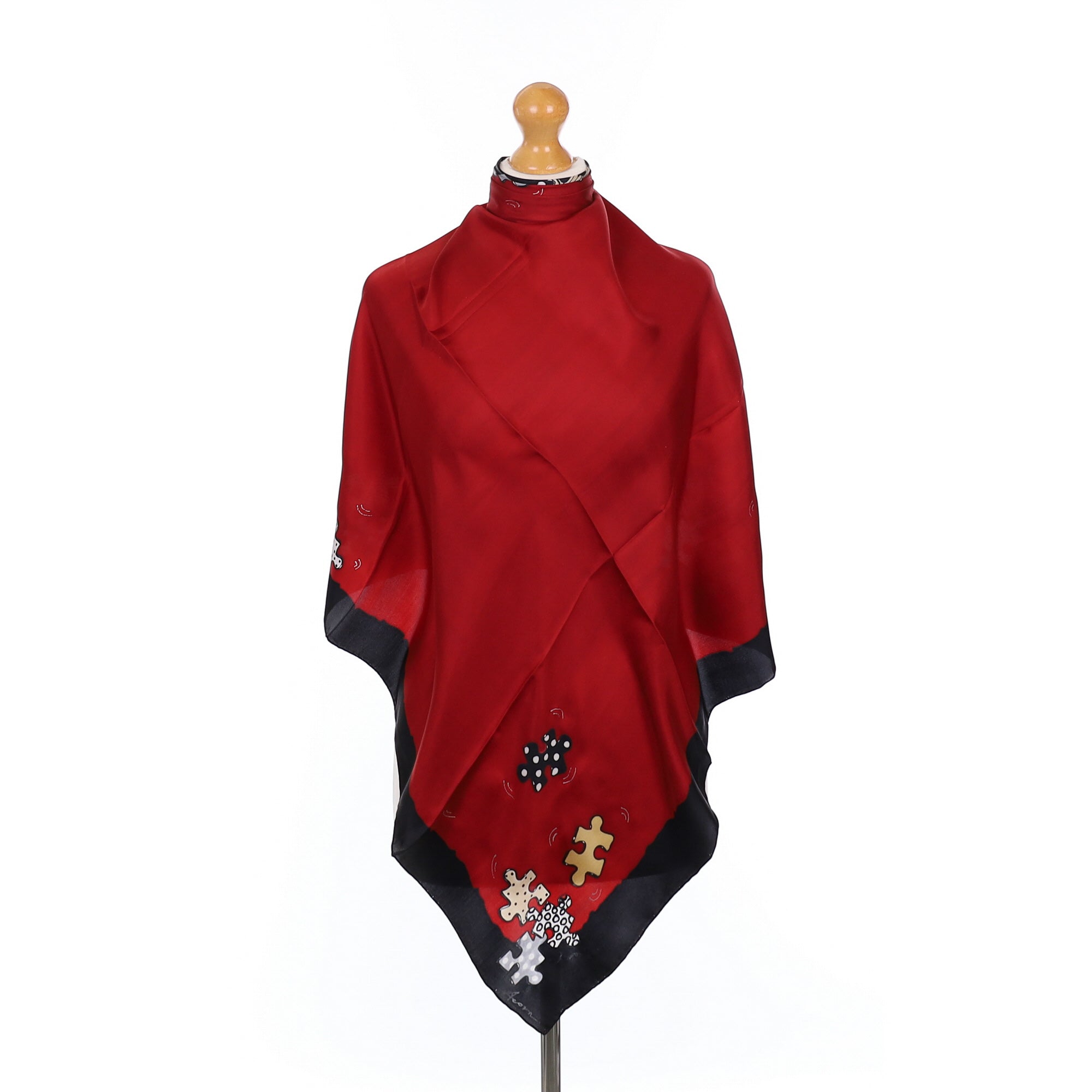Brand New Jigsaw Piece Silk Scarf