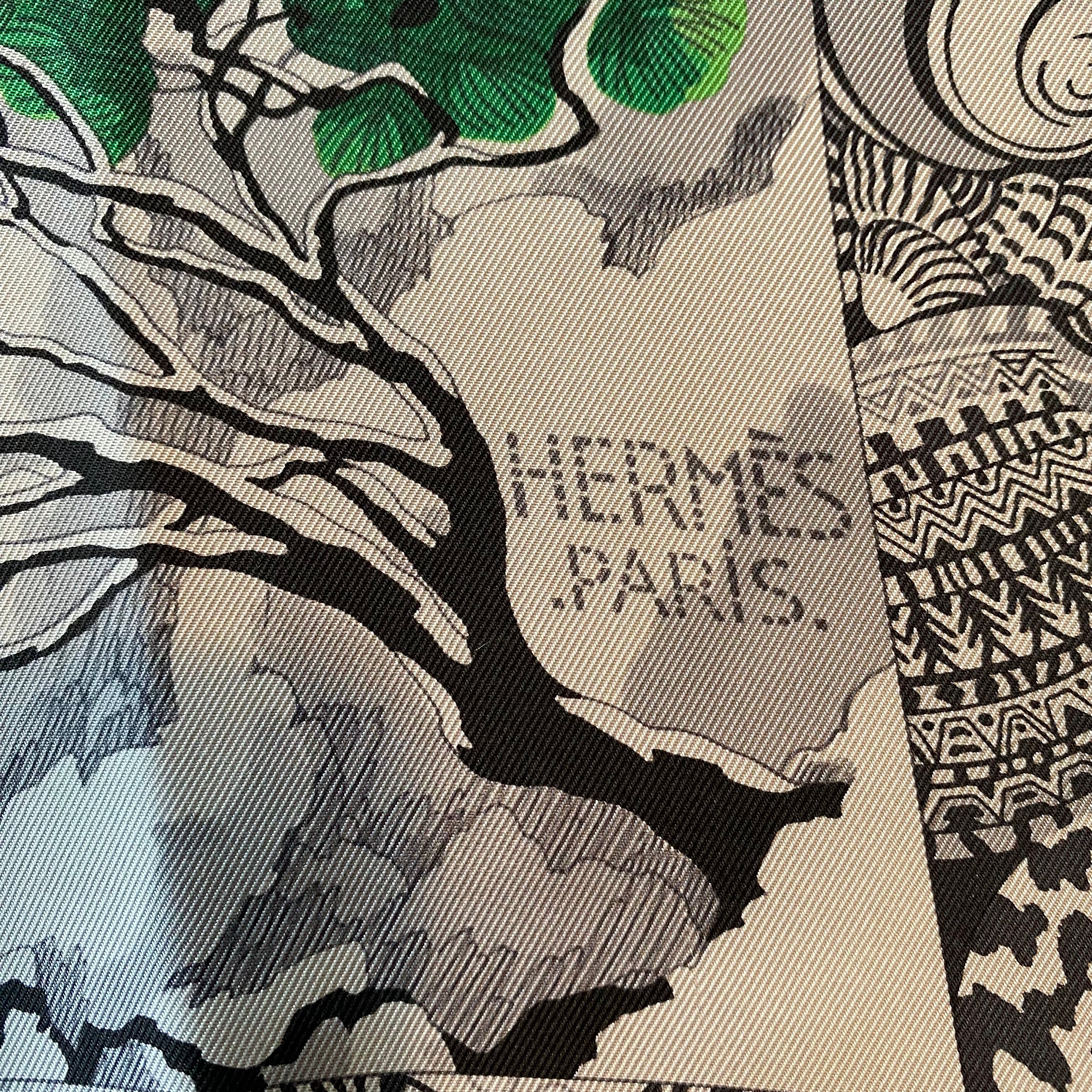 Hermès Sieste au Paradis Silk Scarf Rare