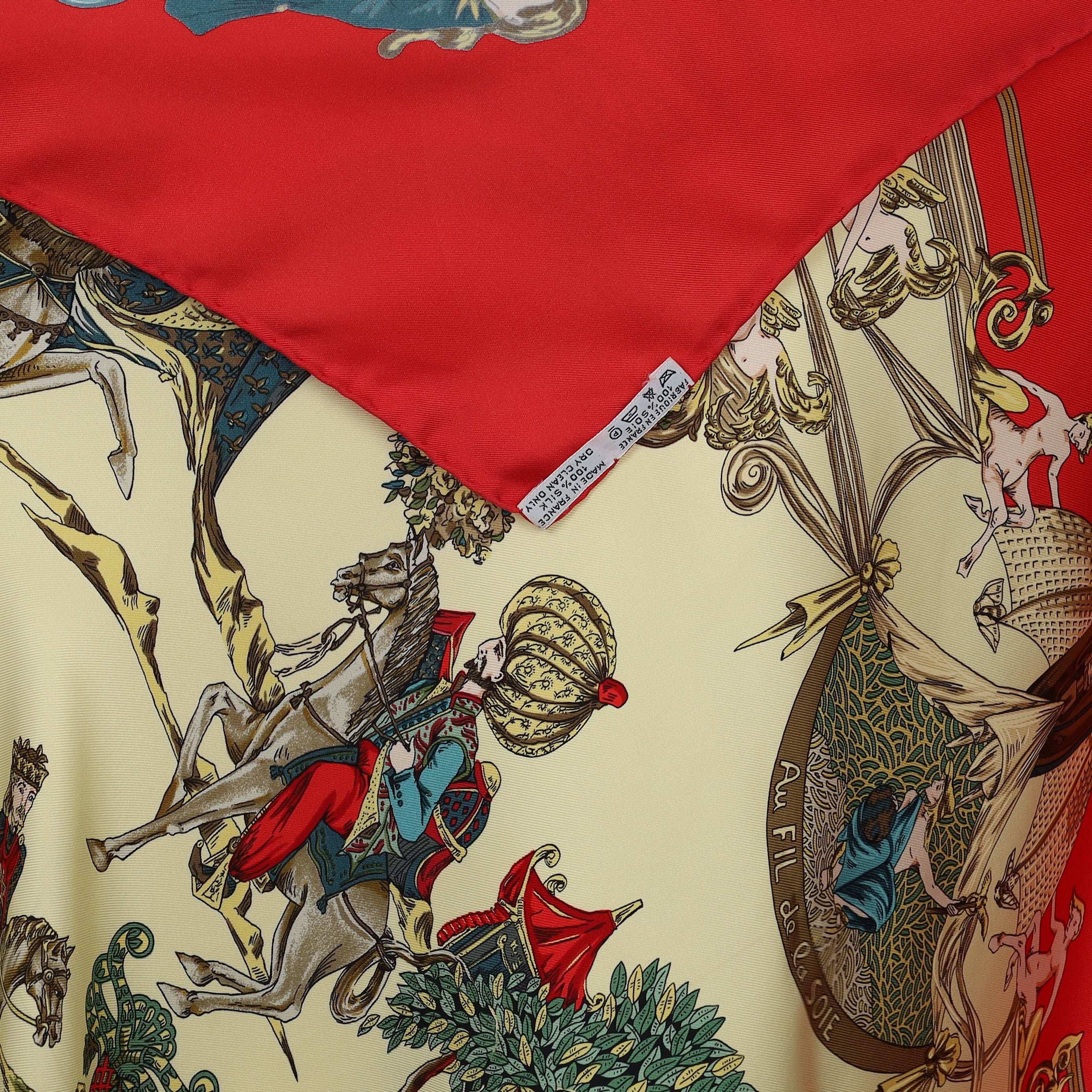 Hermès Au Fil De La Soie Silk Scarf