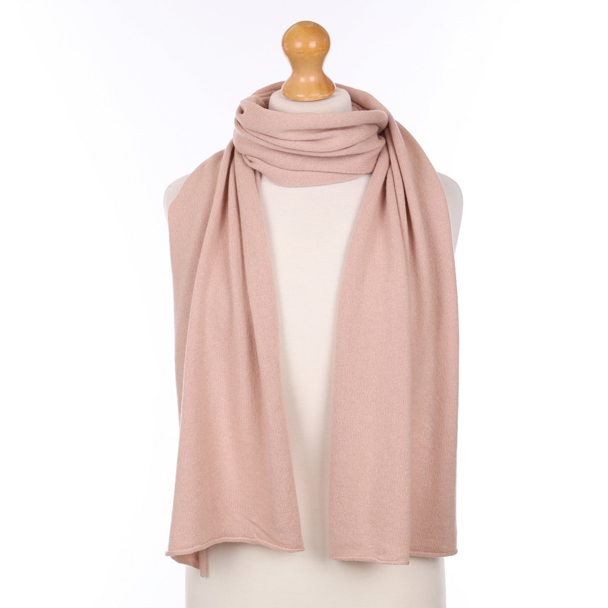 Brand New Scottish Nude Cashmere Knitted Scarf
