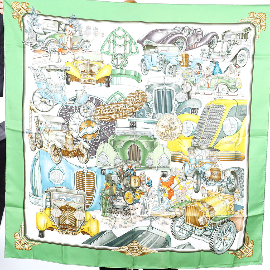 Brand New Boxed Hermès Automobile Silk Scarf Quite Rare