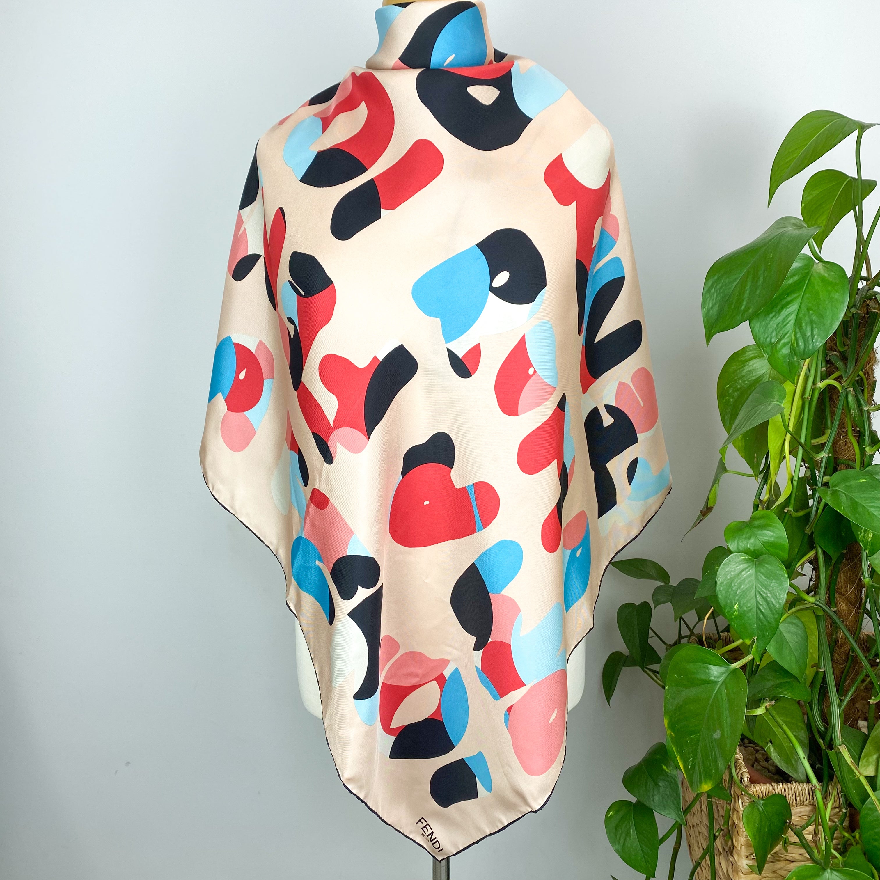 Brand New Boxed Fendi Designer Silk Scarf