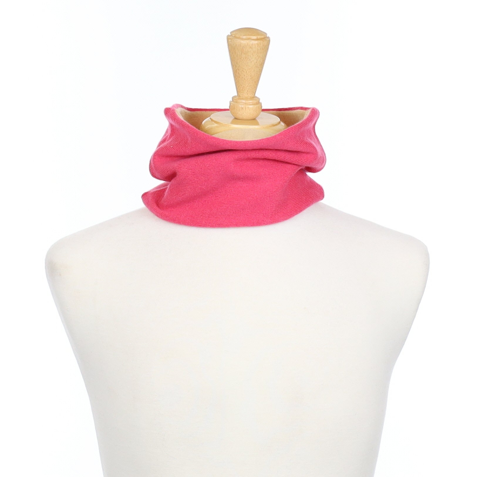 Lupin Pink and Beige Neck Warmer