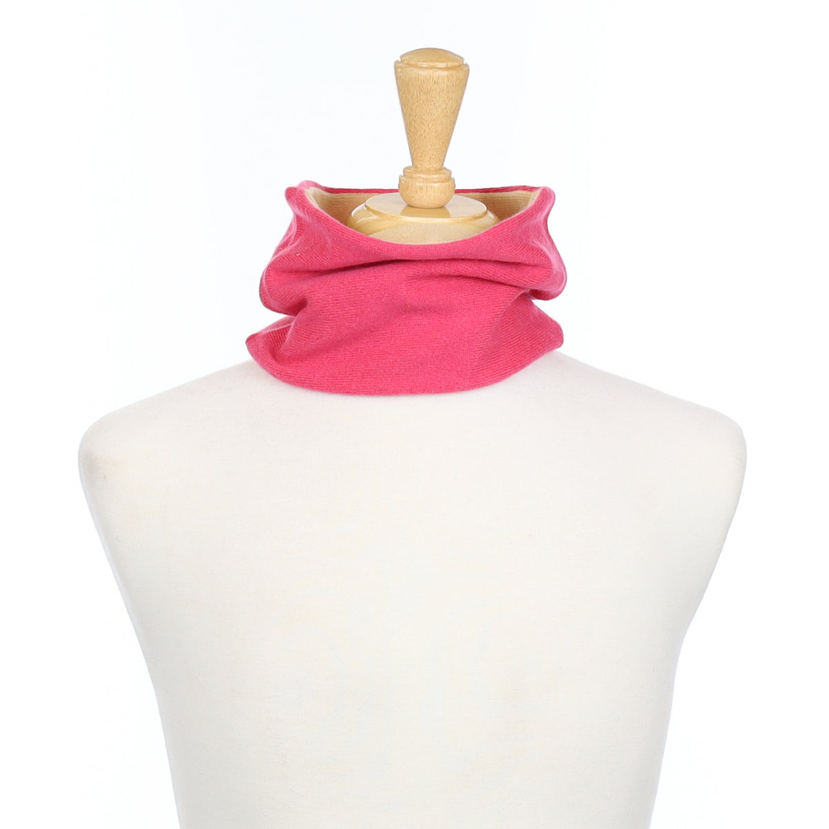 Lupin Pink and Beige Neck Warmer