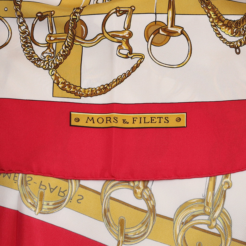 Hermès Mors & Filets Silk Scarf