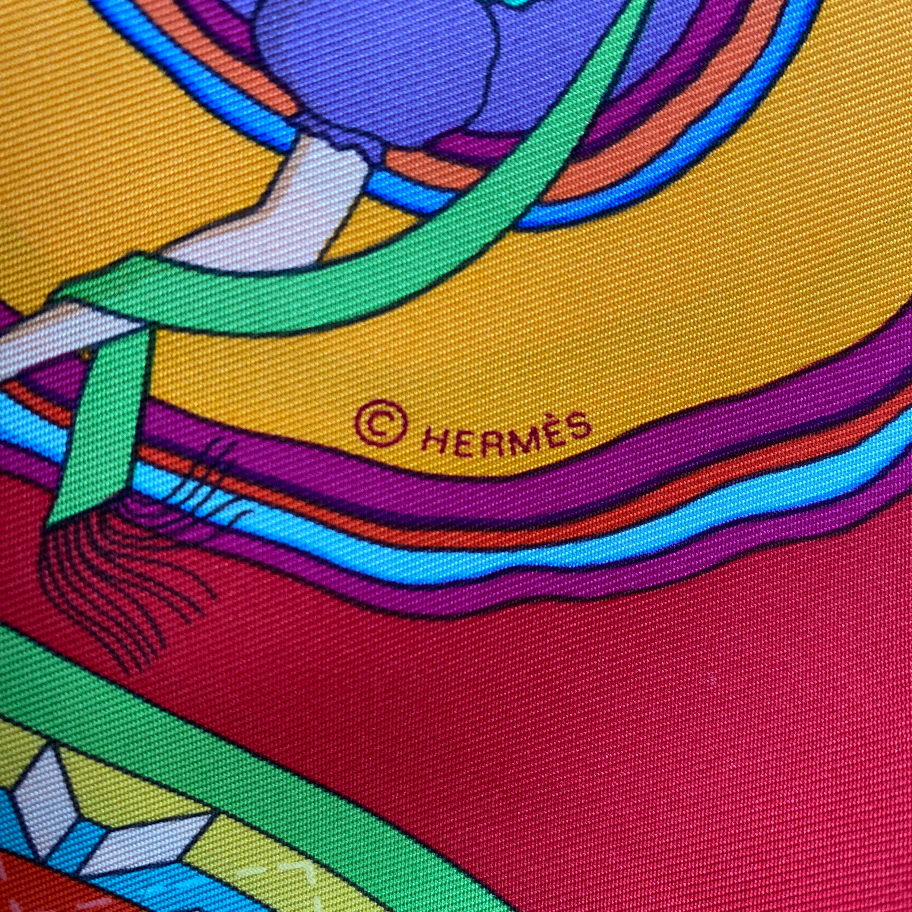 Hermès Belles Du Mexique Silk Scarf Quite Rare