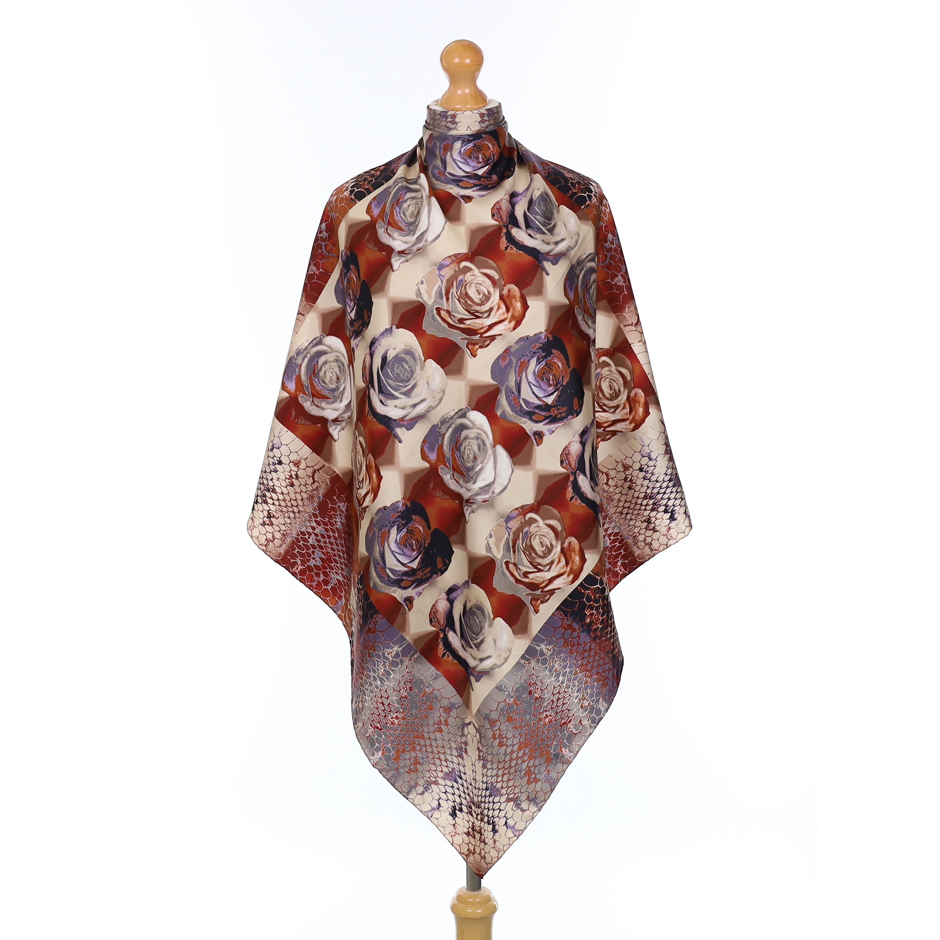 Gucci Surrealist Patterned Silk Scarf
