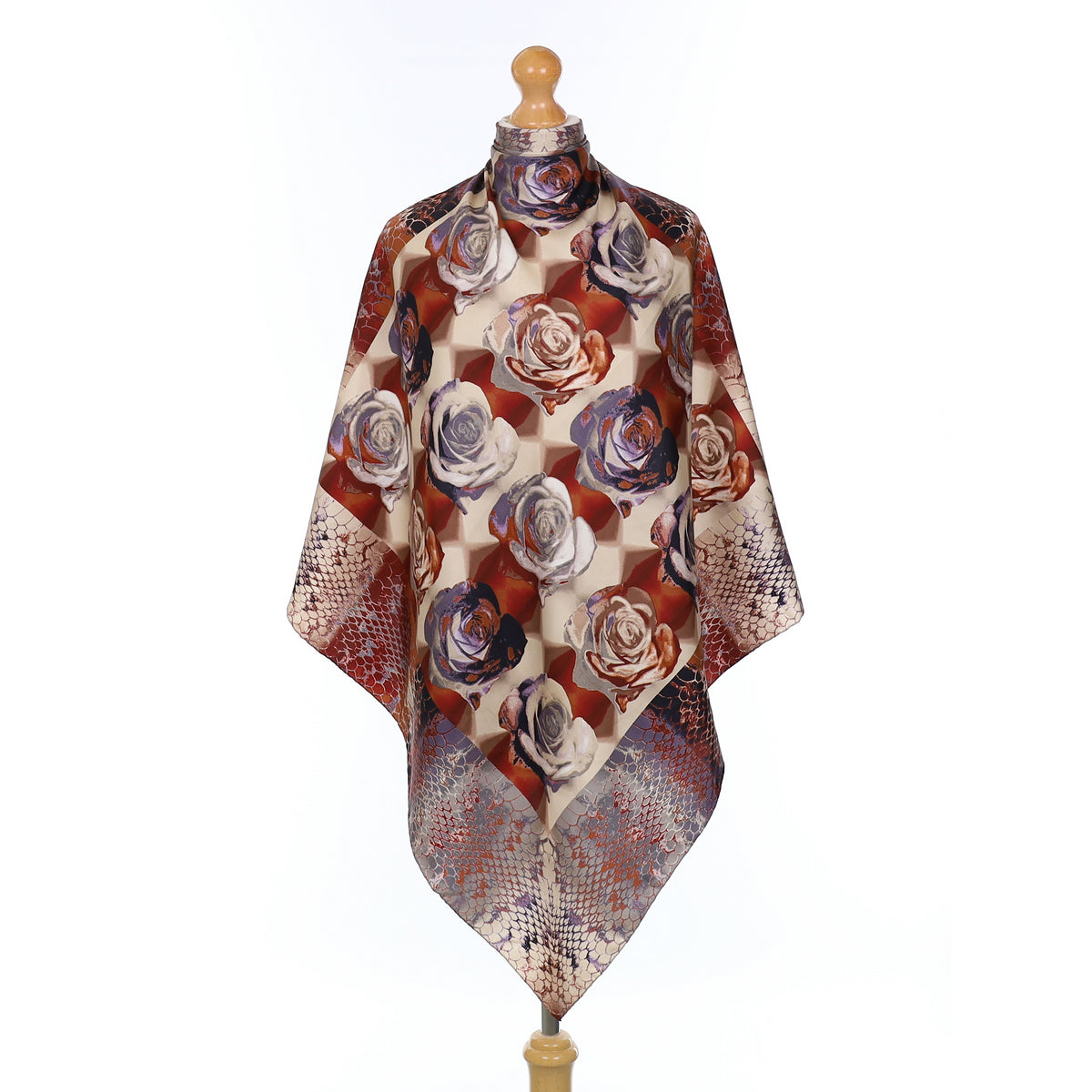 Gucci Surrealist Patterned Silk Scarf