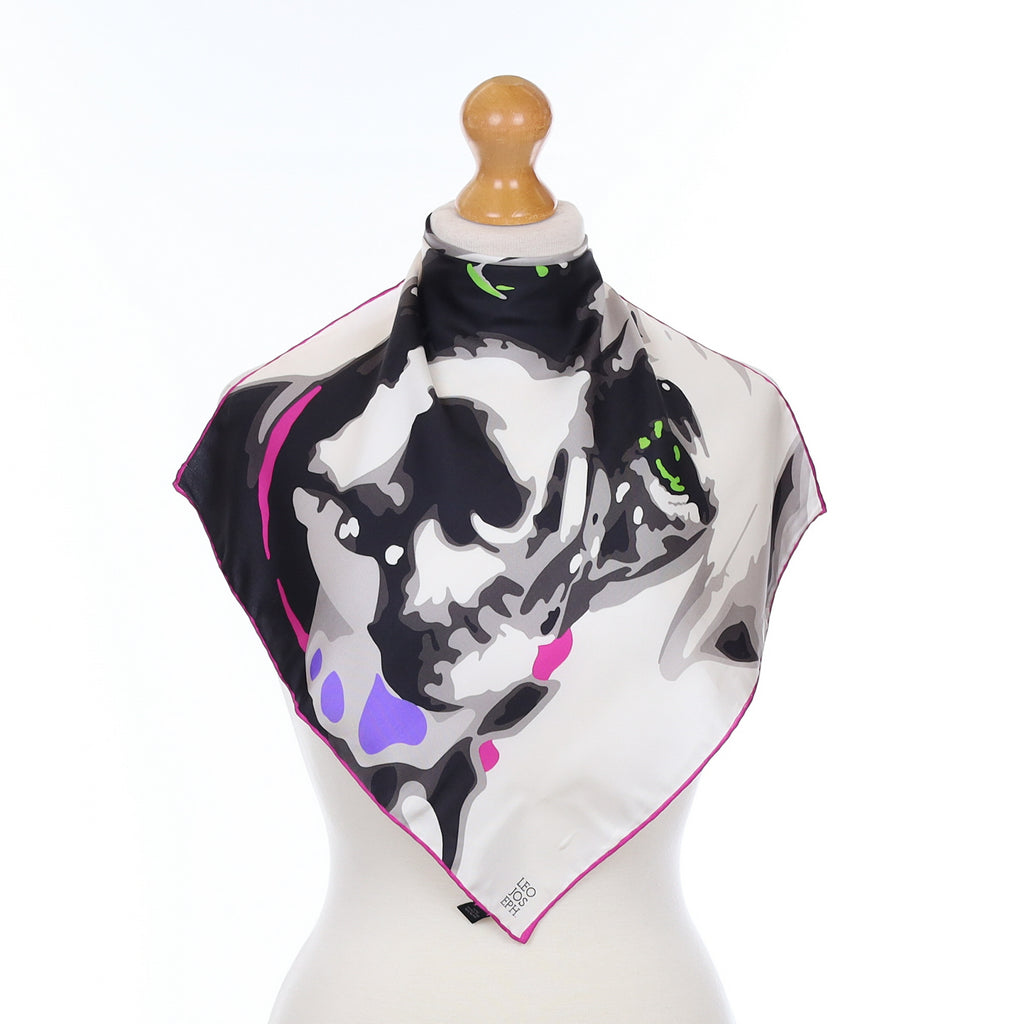 Brand New Leo Joseph Dog Design Silk Scarf