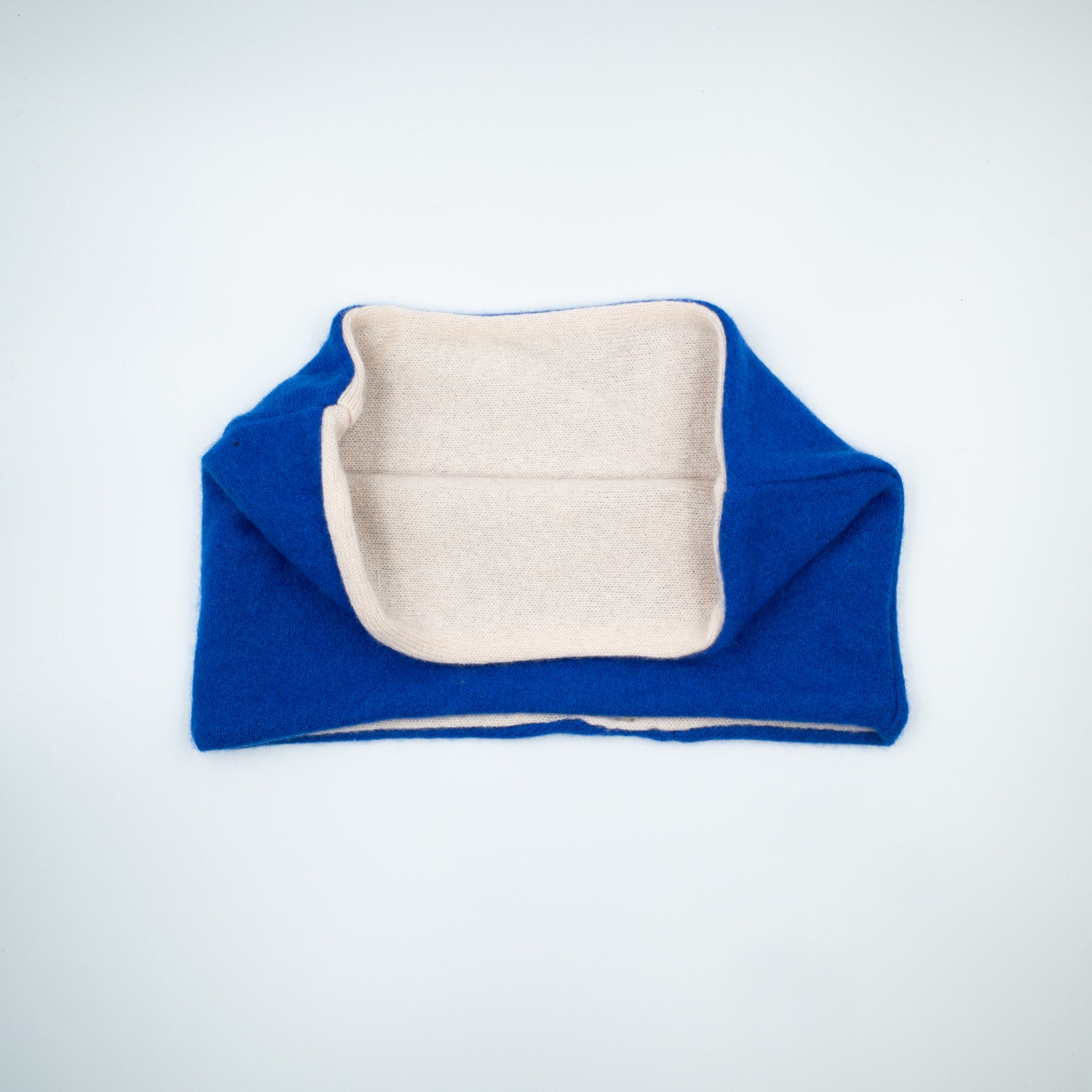 Cobalt Blue and Nude Neck Warmer
