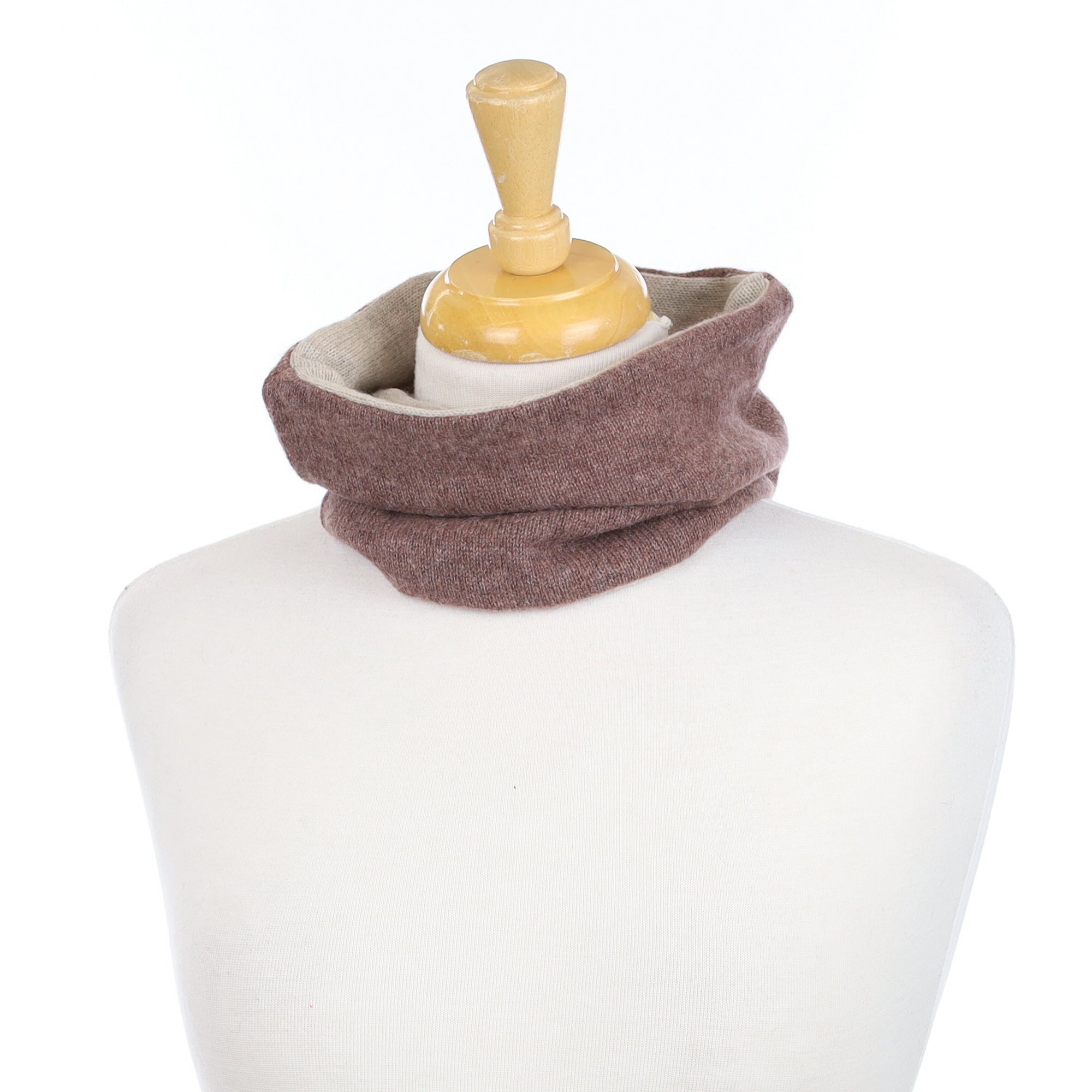 Mocha Brown and Fawn Neck Warmer