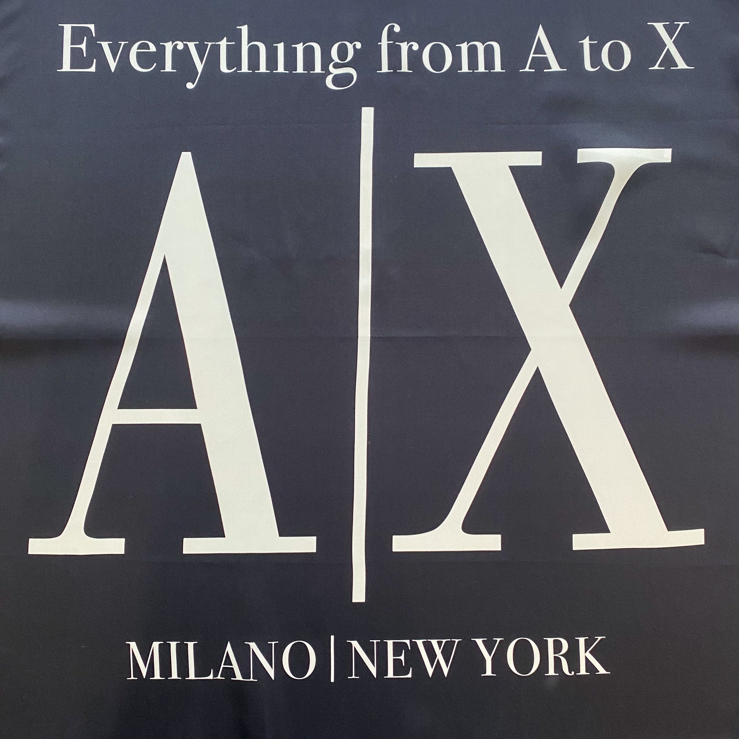 Immaculate Armani Exchange Designer Silk Scarf