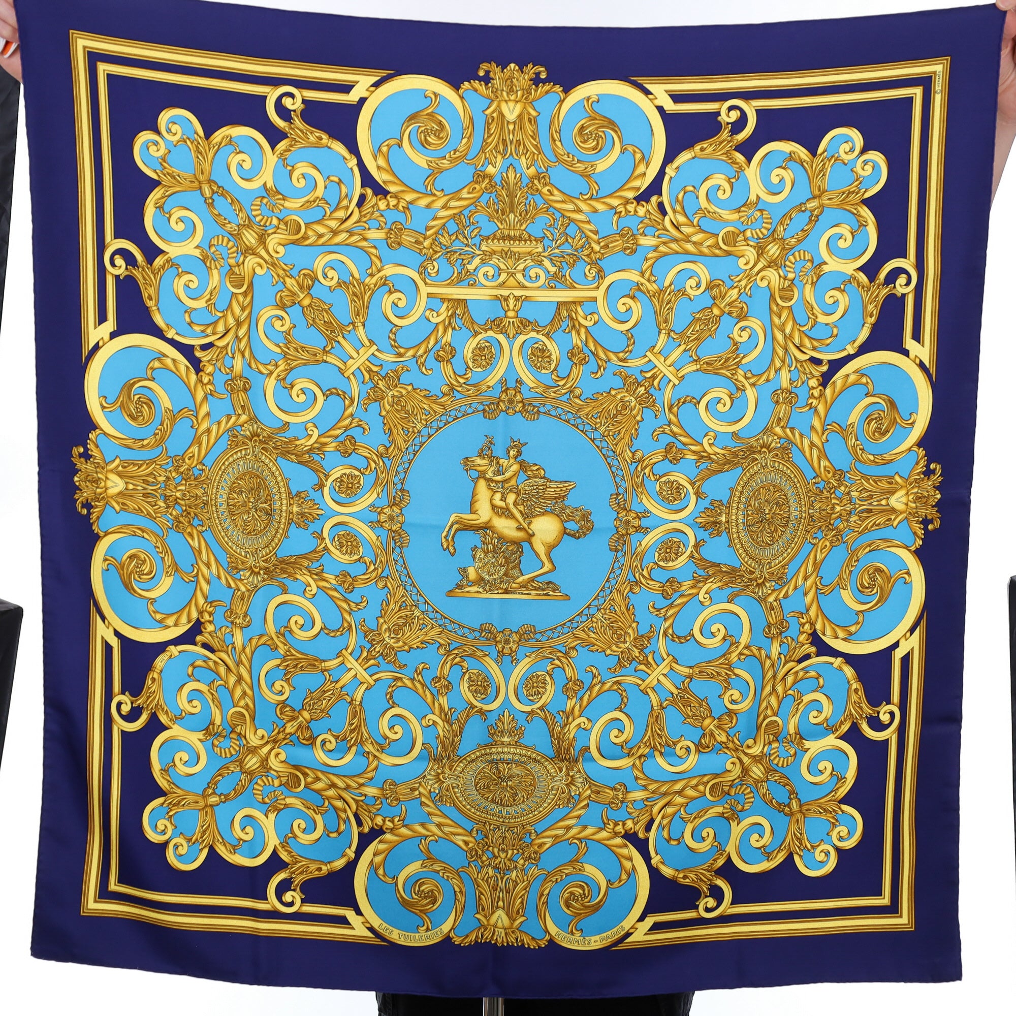 Hermès Les Tuiceries Silk Scarf
