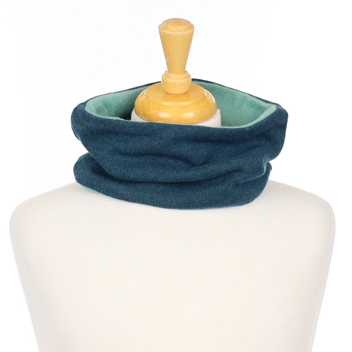 Darkest Sea Green and Turquoise Neck Warmer