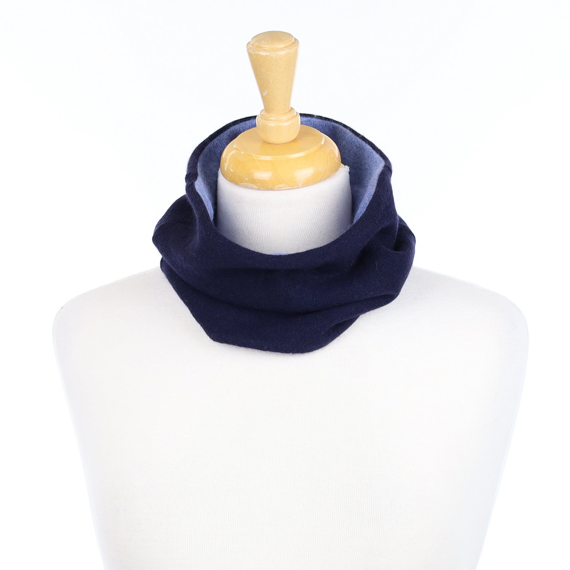 Navy and Dusky Blue Neck Warmer