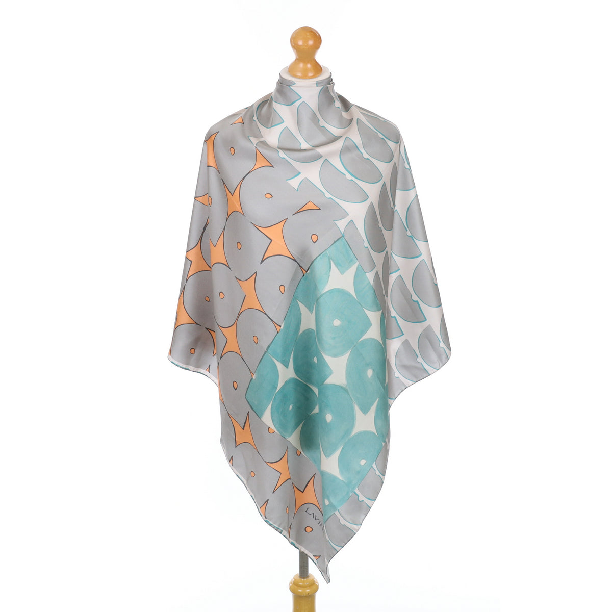 Lavinia Abstract Silk Scarf
